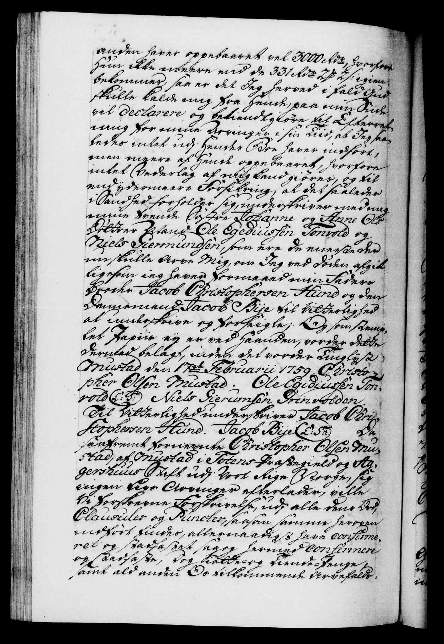 Danske Kanselli 1572-1799, AV/RA-EA-3023/F/Fc/Fca/Fcaa/L0041: Norske registre, 1760-1762, p. 593b