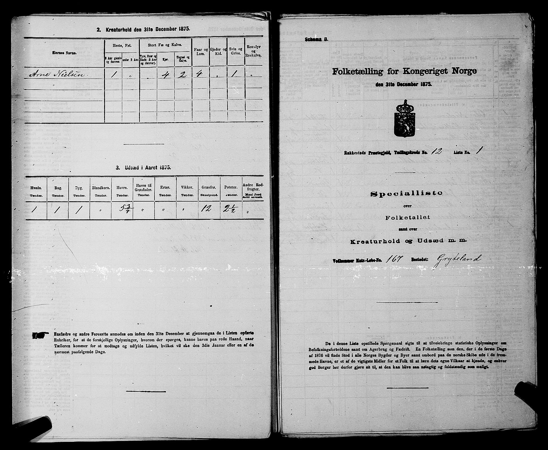 RA, 1875 census for 0128P Rakkestad, 1875, p. 1457