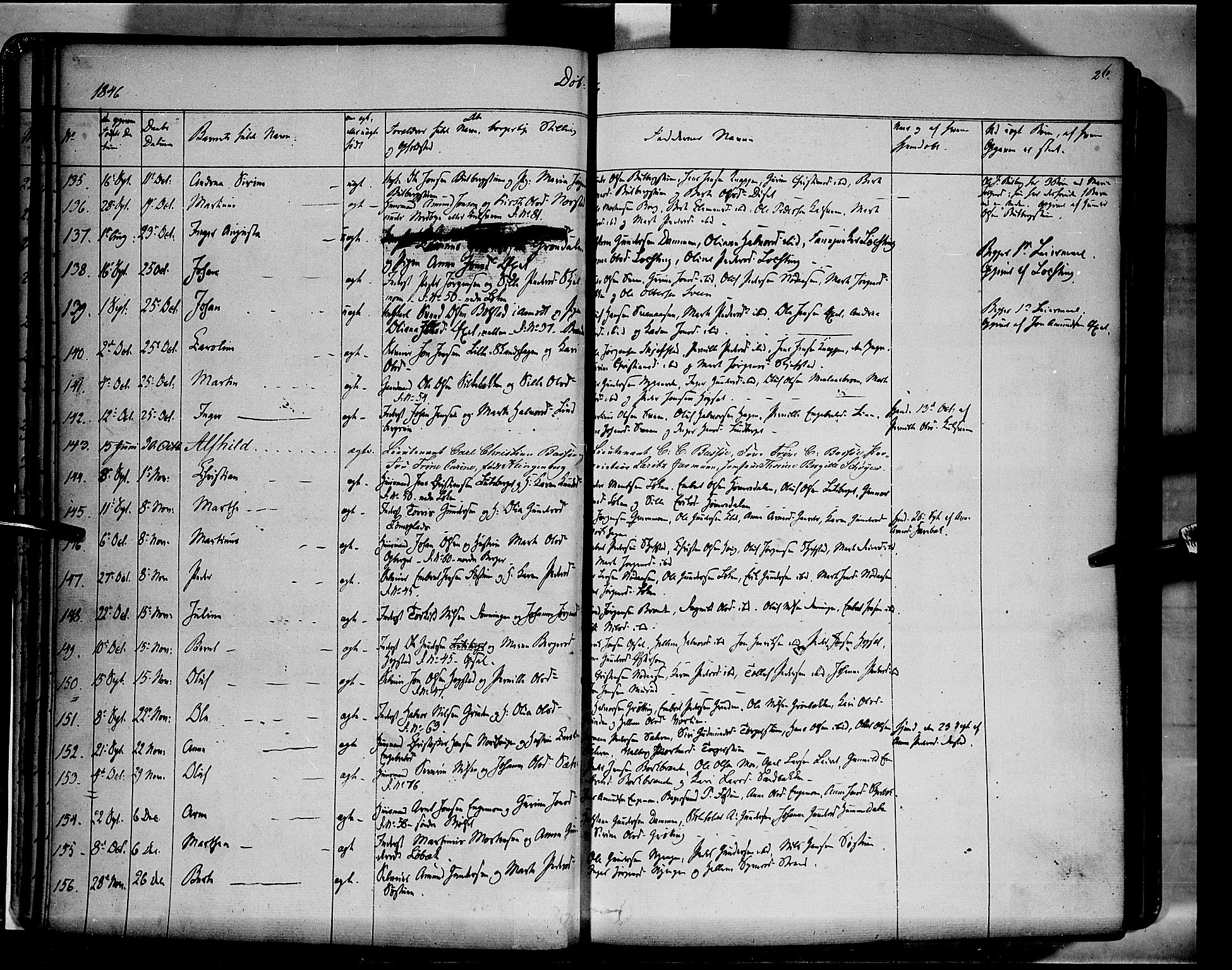 Elverum prestekontor, SAH/PREST-044/H/Ha/Haa/L0009: Parish register (official) no. 9, 1843-1856, p. 26