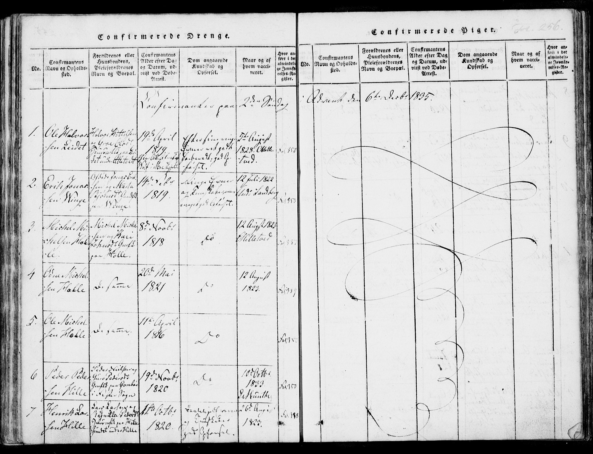 Nedstrand sokneprestkontor, AV/SAST-A-101841/01/IV: Parish register (official) no. A 7, 1816-1870