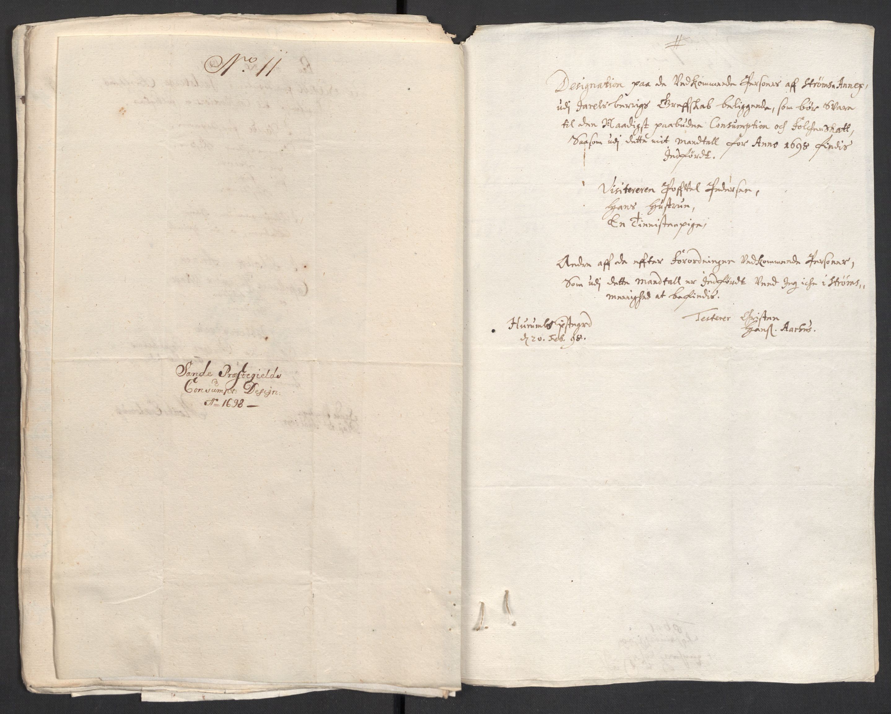 Rentekammeret inntil 1814, Reviderte regnskaper, Fogderegnskap, RA/EA-4092/R32/L1868: Fogderegnskap Jarlsberg grevskap, 1697-1699, p. 162