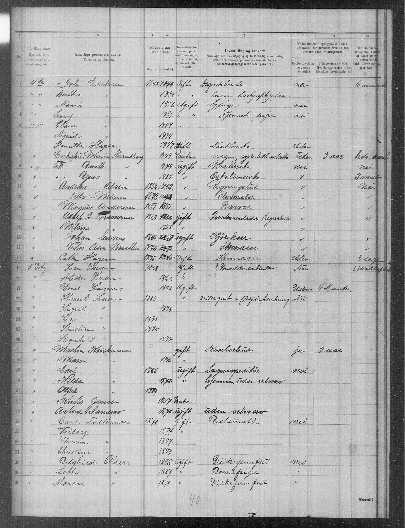 OBA, Municipal Census 1902 for Kristiania, 1902, p. 11515