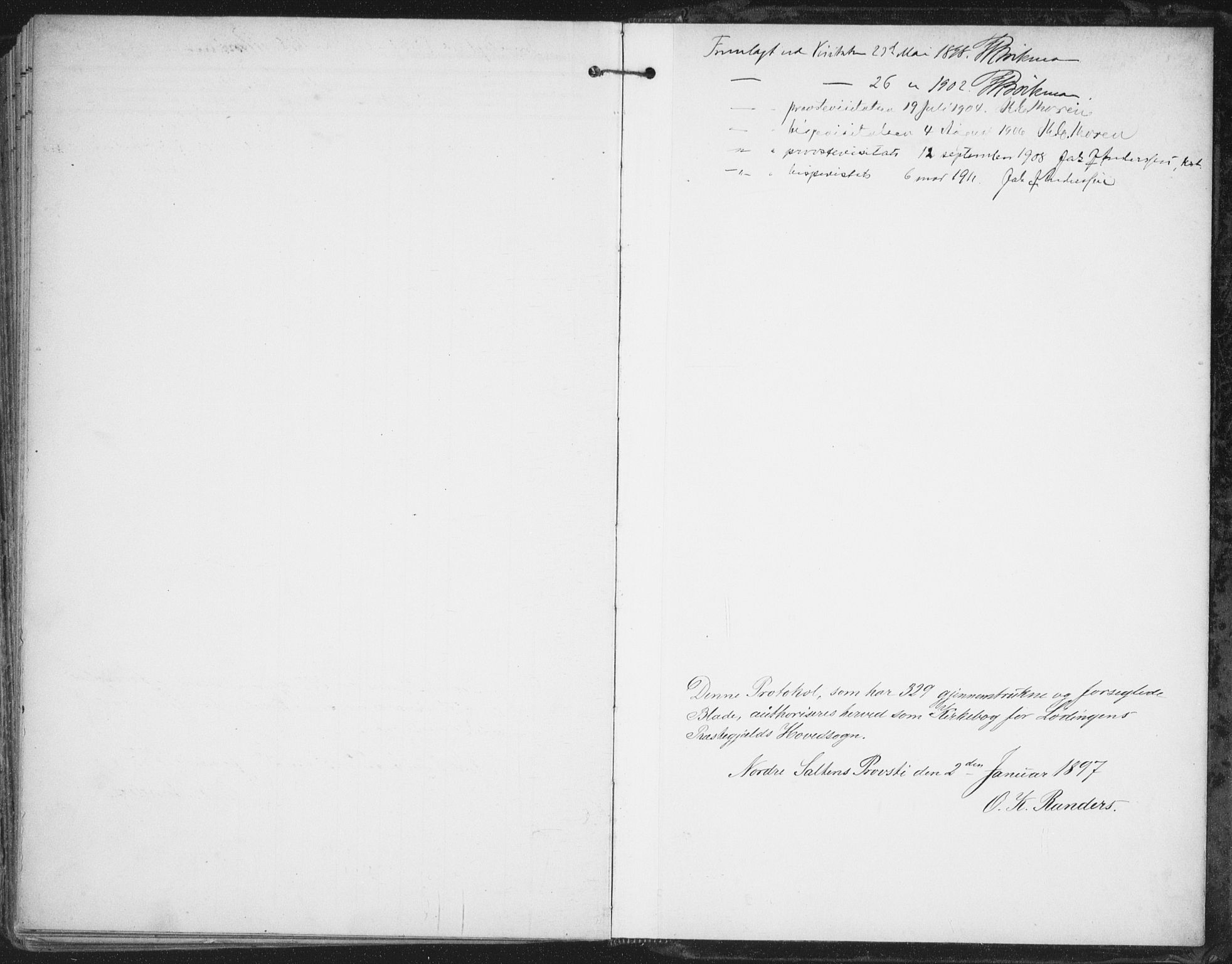 Ministerialprotokoller, klokkerbøker og fødselsregistre - Nordland, SAT/A-1459/872/L1036: Parish register (official) no. 872A11, 1897-1913