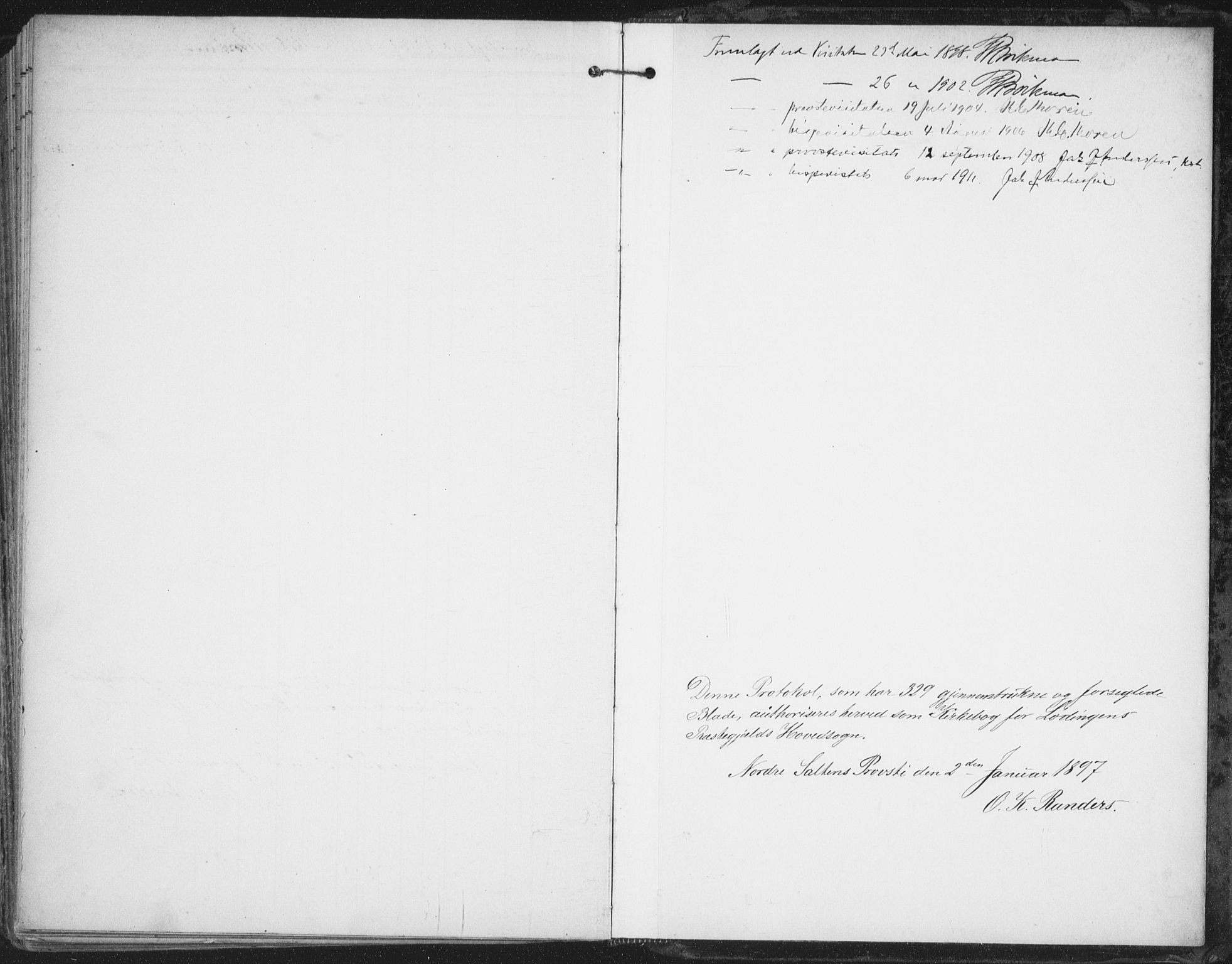 Ministerialprotokoller, klokkerbøker og fødselsregistre - Nordland, AV/SAT-A-1459/872/L1036: Parish register (official) no. 872A11, 1897-1913