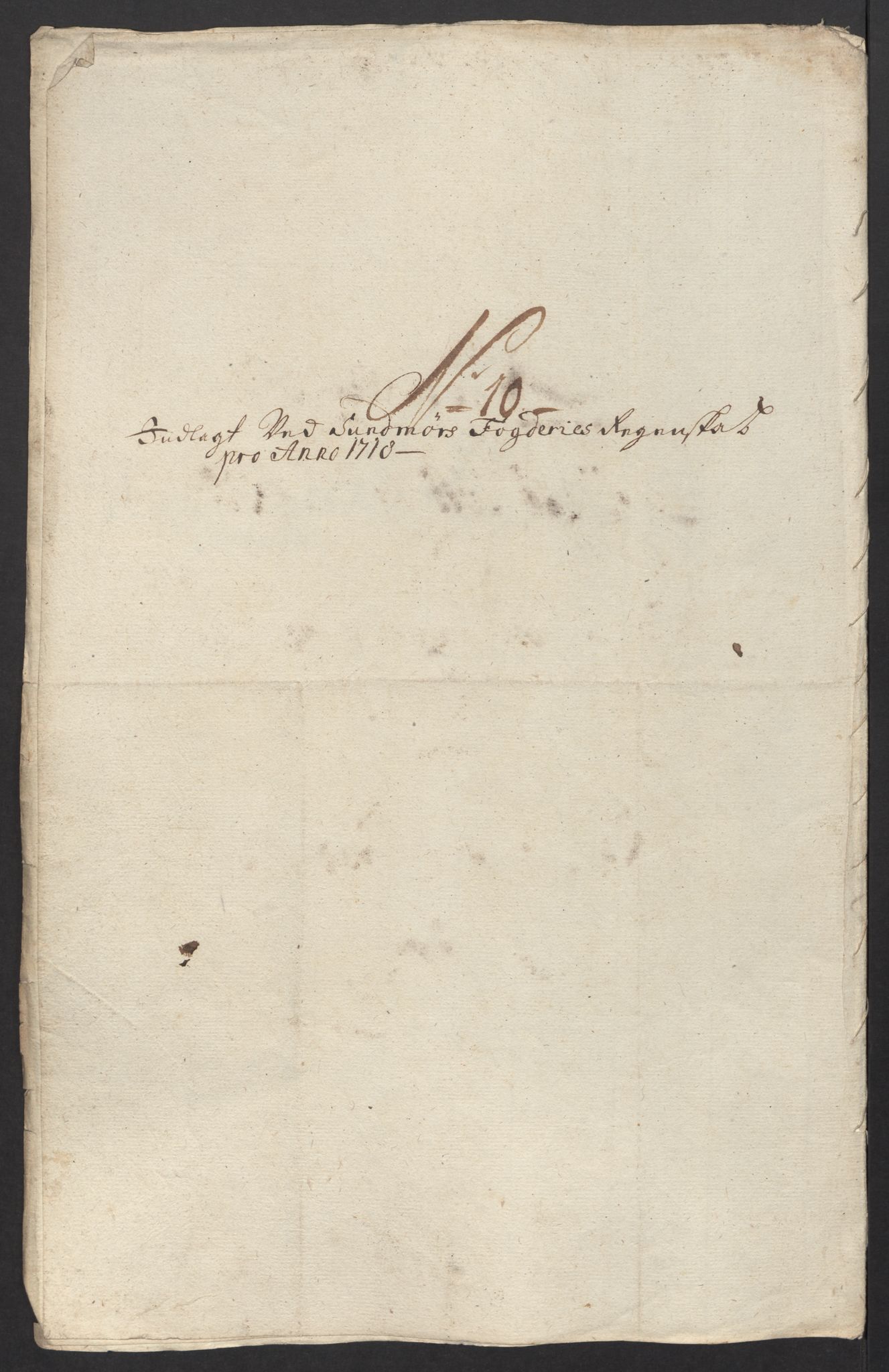 Rentekammeret inntil 1814, Reviderte regnskaper, Fogderegnskap, AV/RA-EA-4092/R54/L3570: Fogderegnskap Sunnmøre, 1718, p. 110