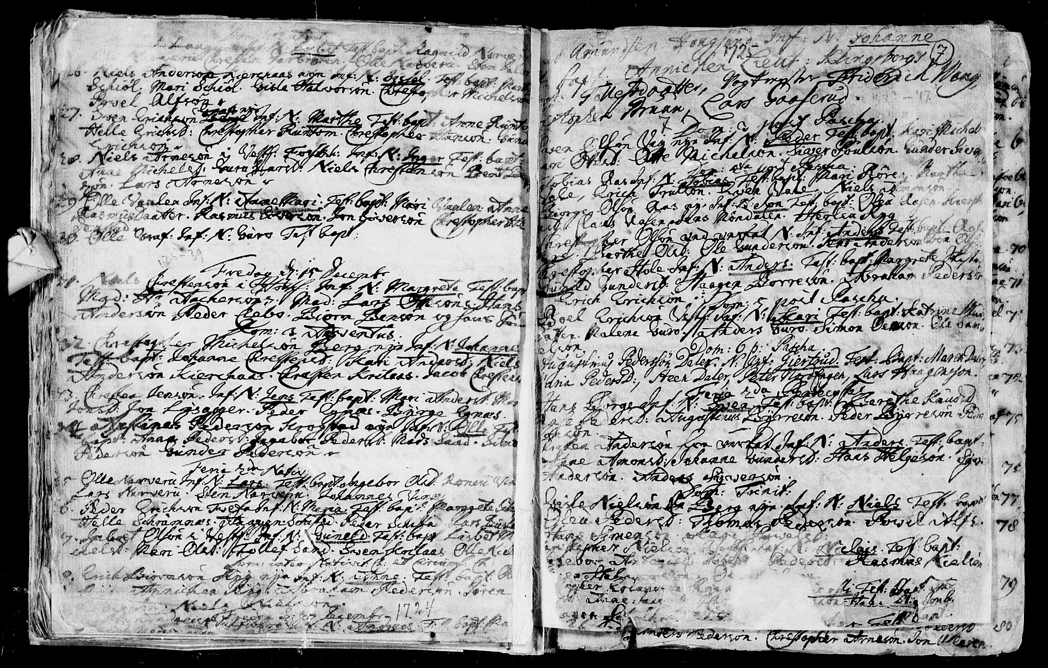 Eiker kirkebøker, AV/SAKO-A-4/F/Fa/L0003: Parish register (official) no. I 3, 1724-1753, p. 6b-7a