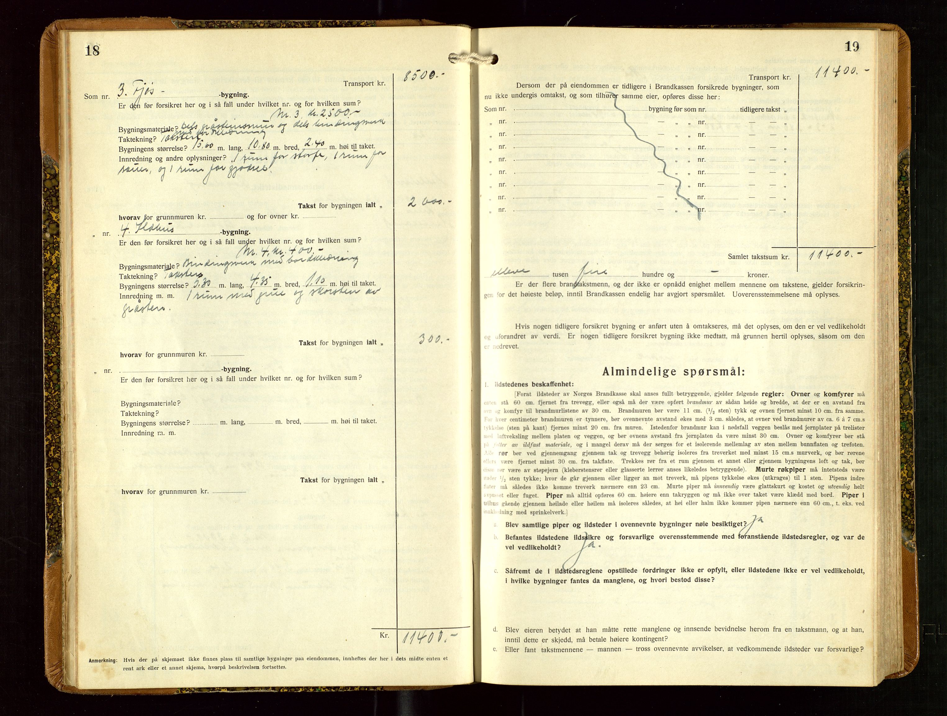 Helleland lensmannskontor, AV/SAST-A-100209/Gob/L0003: "Brandtakstprotokoll", 1930-1939, p. 18-19