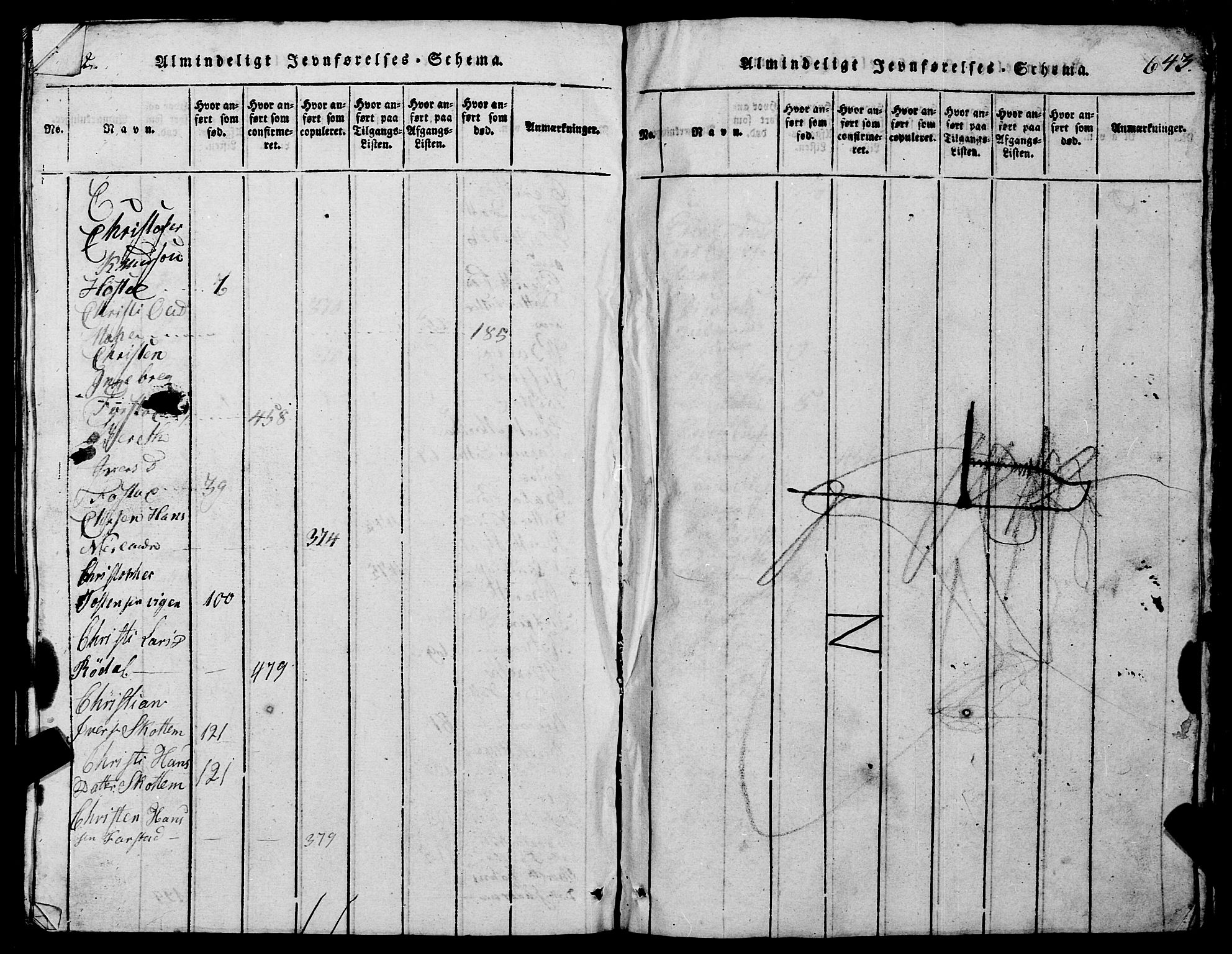 Ministerialprotokoller, klokkerbøker og fødselsregistre - Møre og Romsdal, SAT/A-1454/567/L0781: Parish register (copy) no. 567C01, 1818-1845, p. 642-643