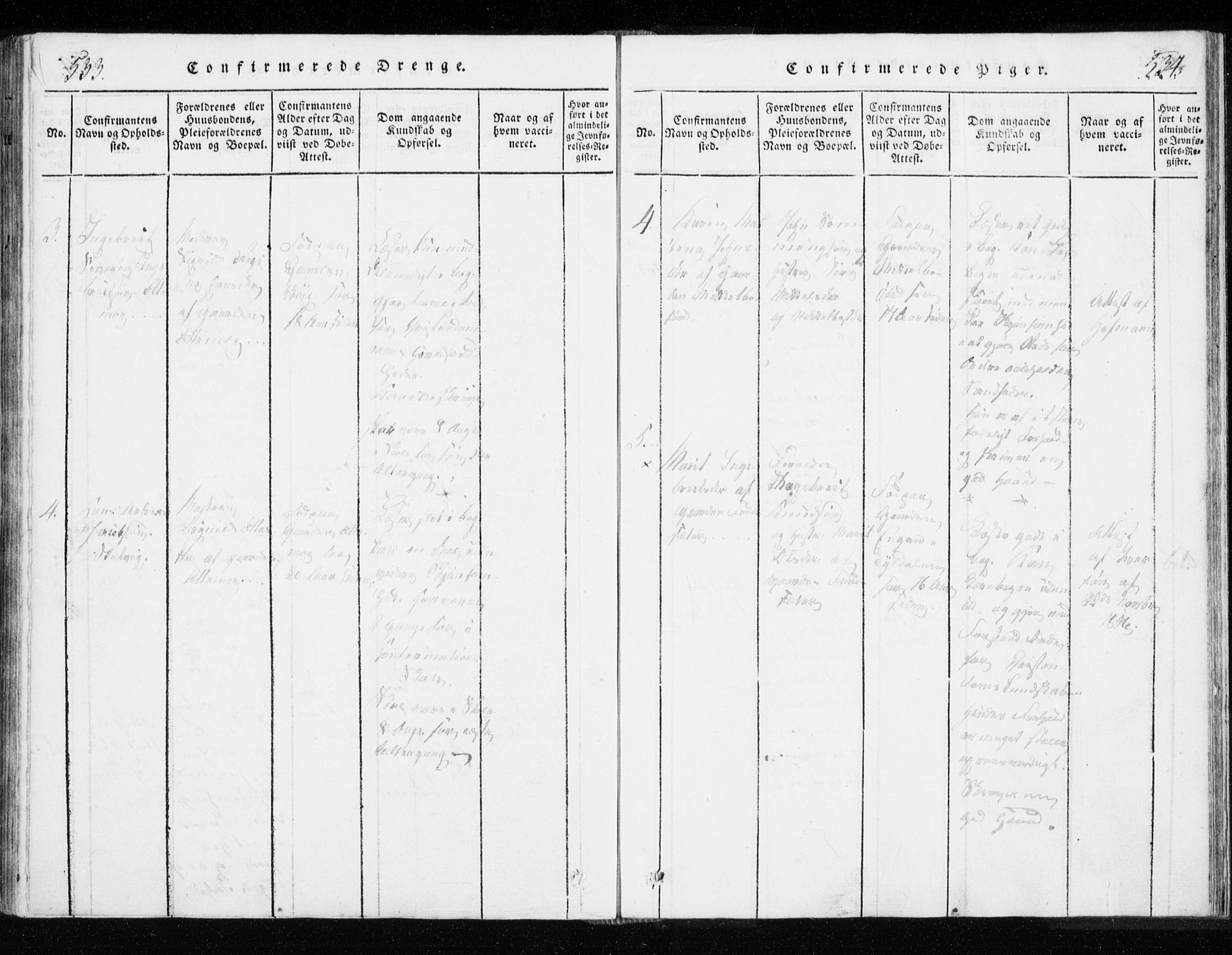 Tranøy sokneprestkontor, AV/SATØ-S-1313/I/Ia/Iaa/L0004kirke: Parish register (official) no. 4, 1820-1829, p. 533-534