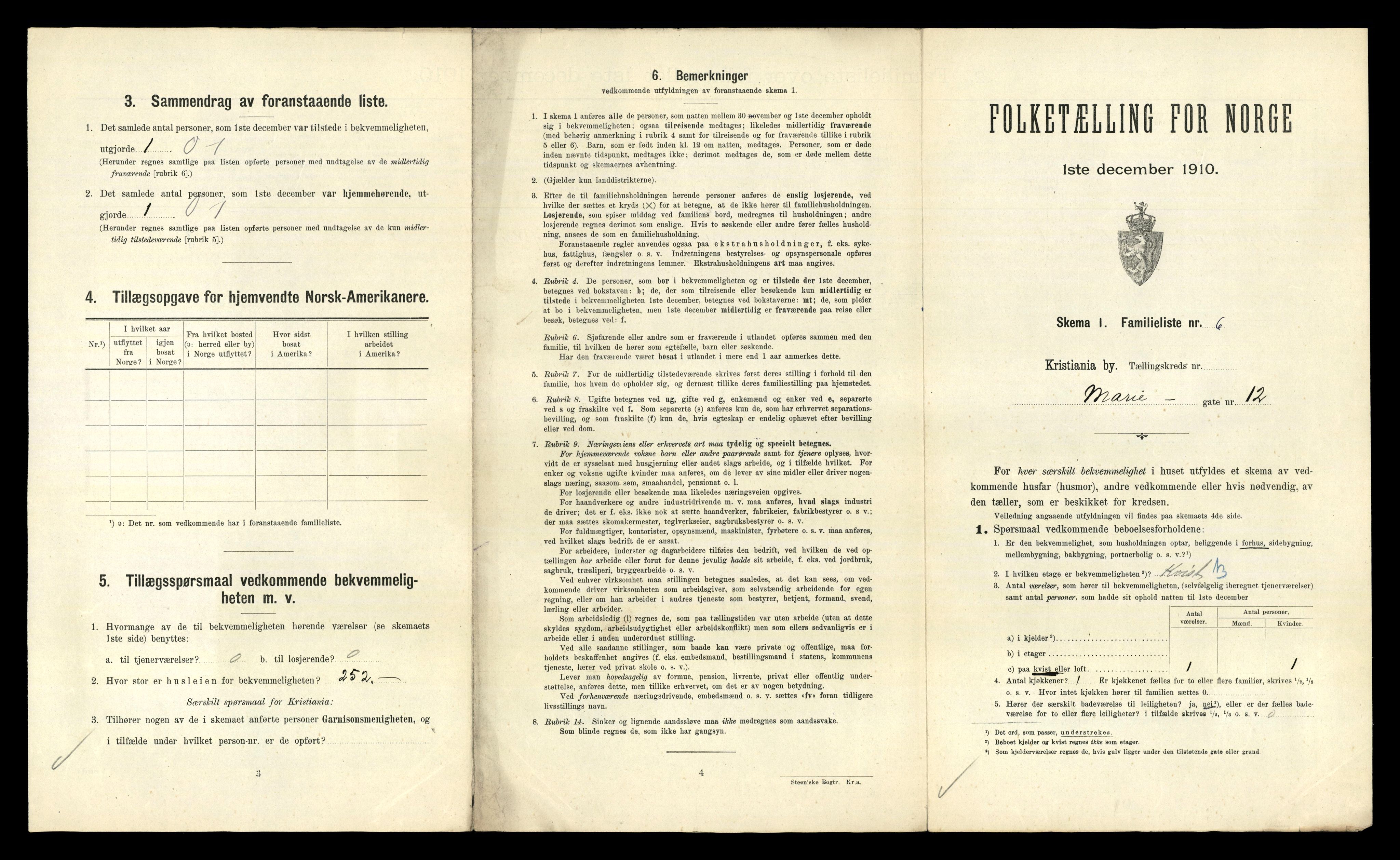 RA, 1910 census for Kristiania, 1910, p. 61257