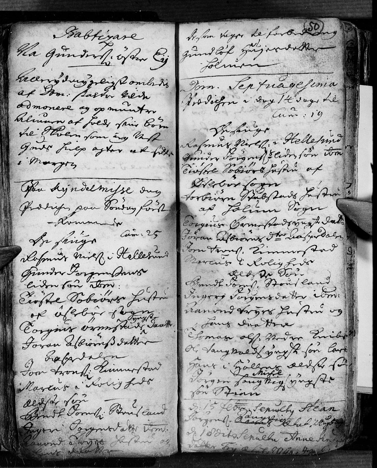 Søgne sokneprestkontor, SAK/1111-0037/F/Fa/Fab/L0001: Parish register (official) no. A 1, 1716-1740, p. 50