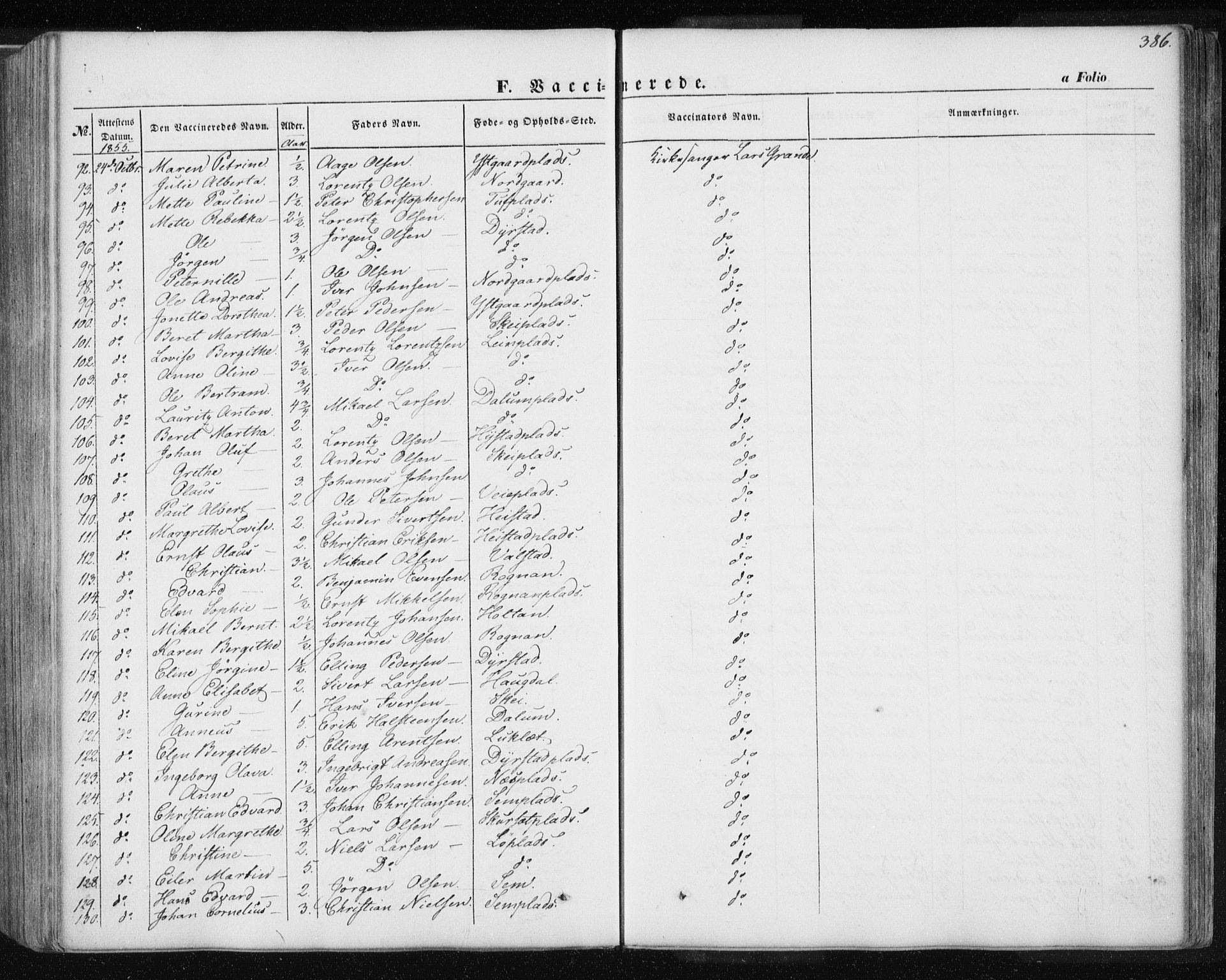 Ministerialprotokoller, klokkerbøker og fødselsregistre - Nord-Trøndelag, SAT/A-1458/735/L0342: Parish register (official) no. 735A07 /1, 1849-1862, p. 386