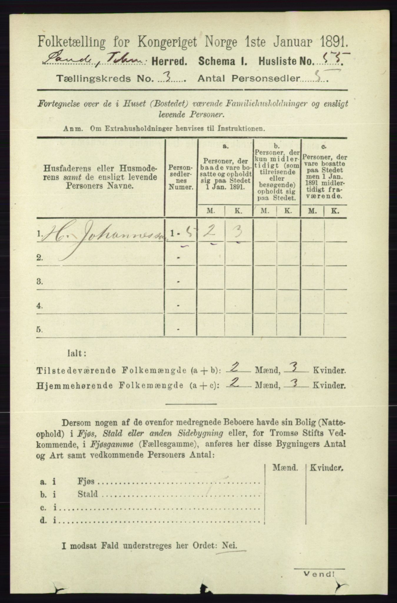 RA, 1891 census for 0822 Sauherad, 1891, p. 724