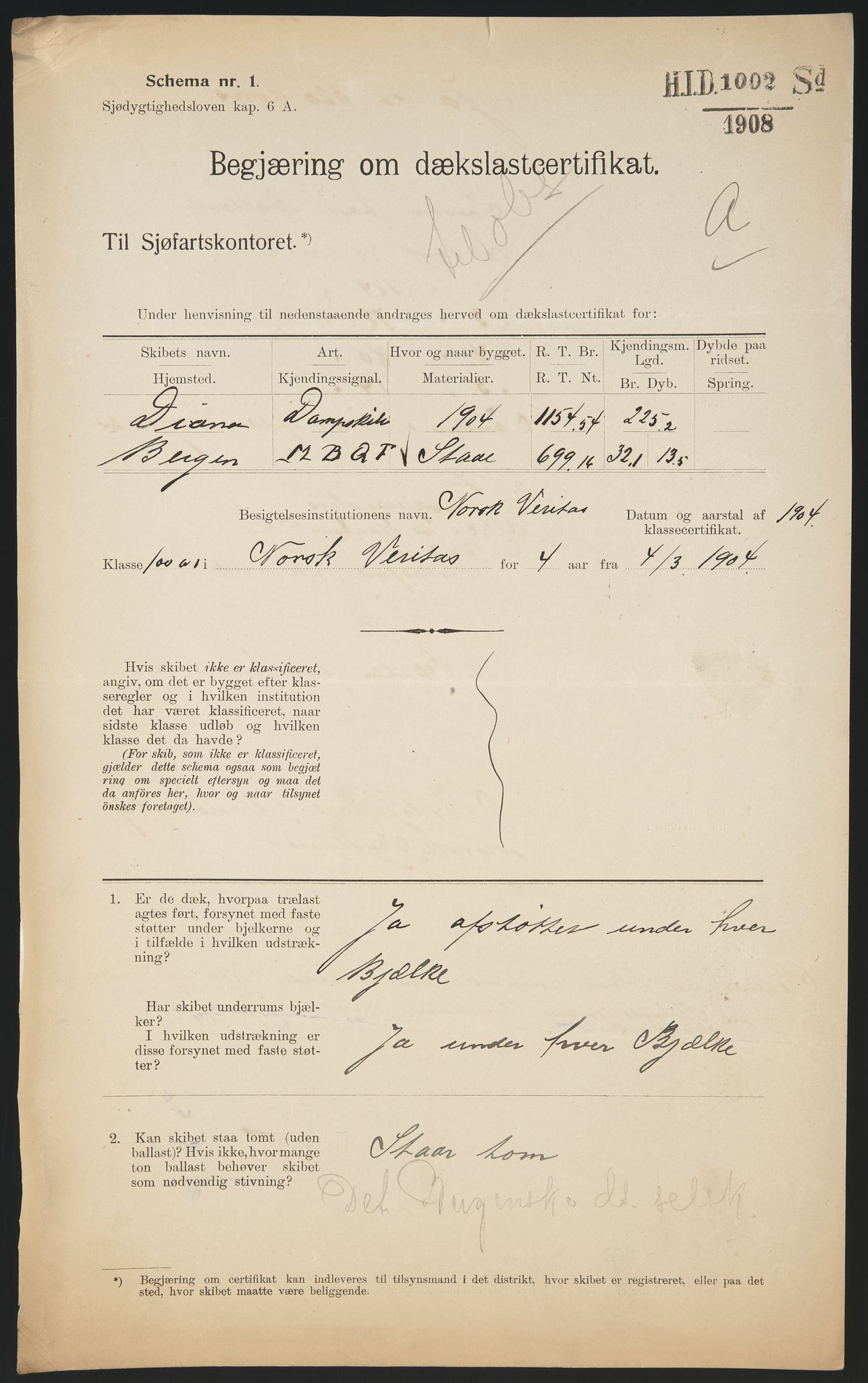 Sjøfartsdirektoratet med forløpere, skipsmapper slettede skip, AV/RA-S-4998/F/Fa/L0239: --, 1851-1931, p. 607
