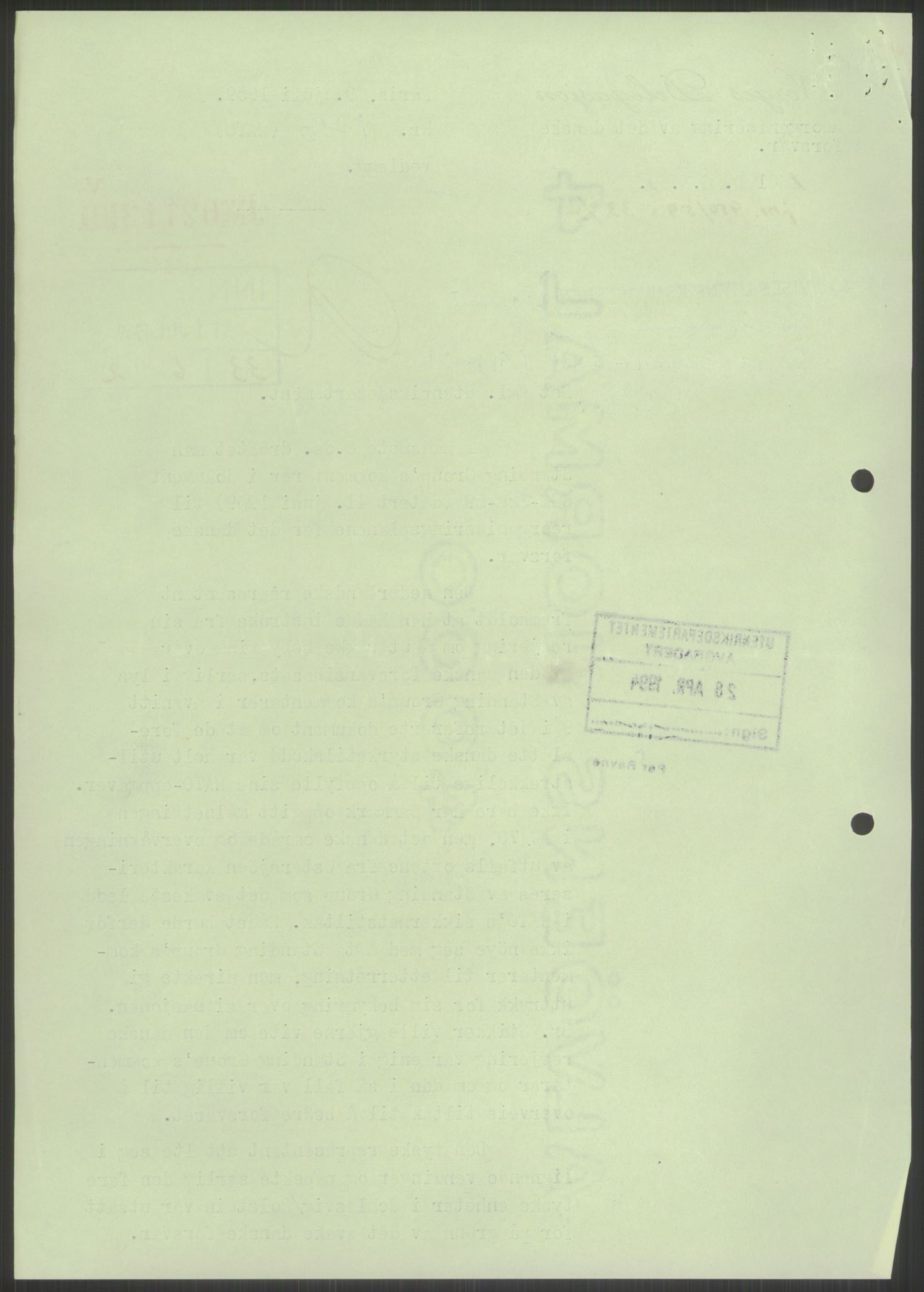 Utenriksdepartementet, RA/S-2259, 1951-1959, p. 24