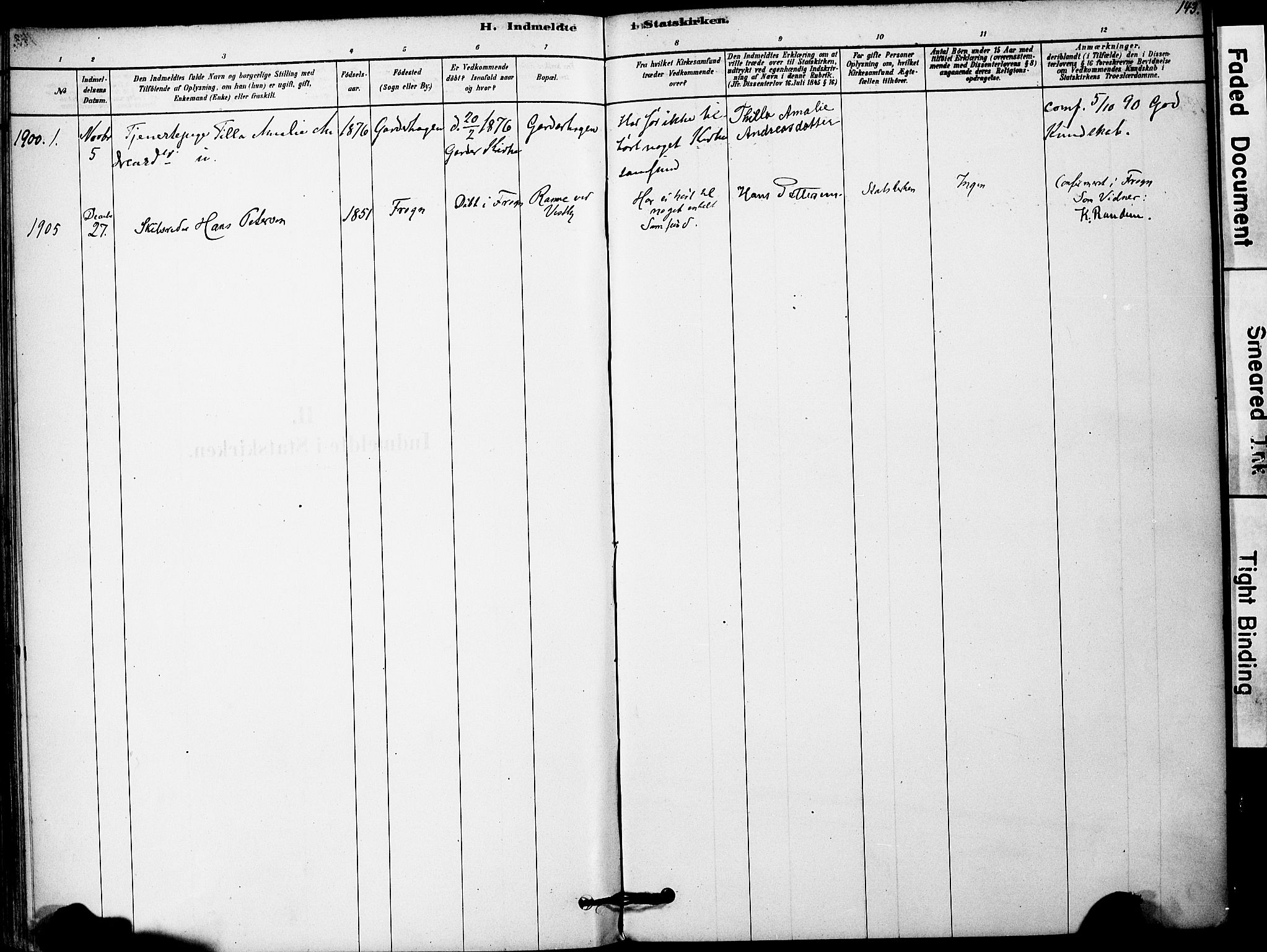 Vestby prestekontor Kirkebøker, AV/SAO-A-10893/F/Fa/L0011: Parish register (official) no. I 11, 1878-1913, p. 143