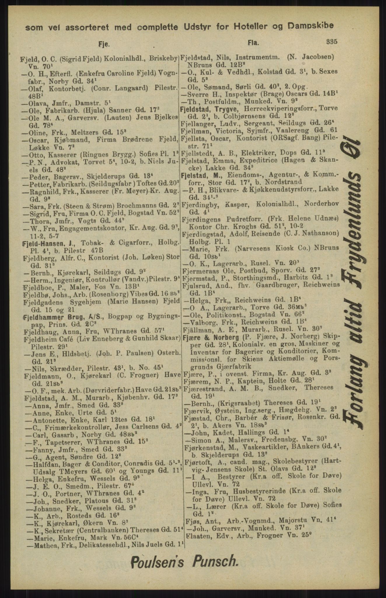 Kristiania/Oslo adressebok, PUBL/-, 1904, p. 335