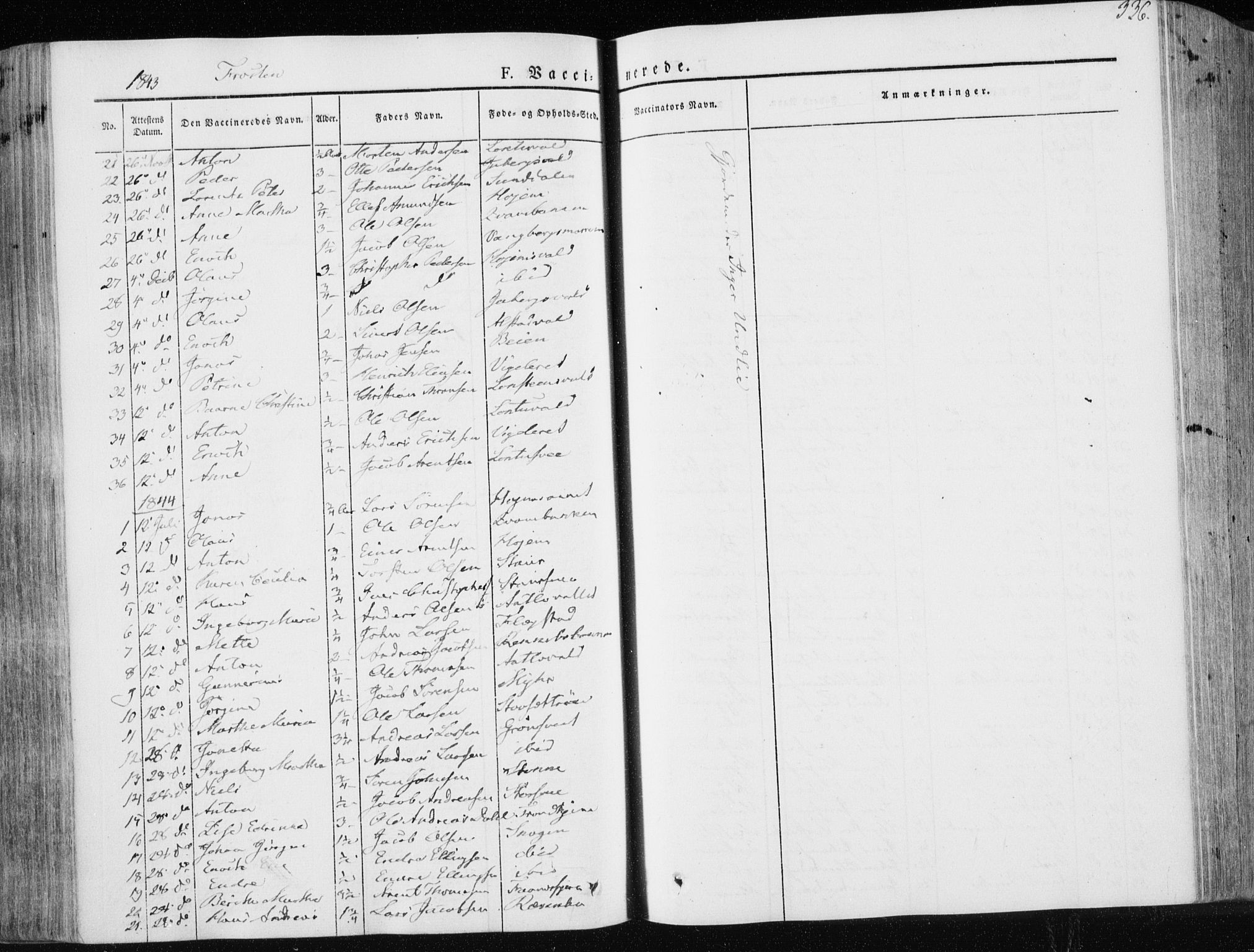 Ministerialprotokoller, klokkerbøker og fødselsregistre - Nord-Trøndelag, SAT/A-1458/713/L0115: Parish register (official) no. 713A06, 1838-1851, p. 336