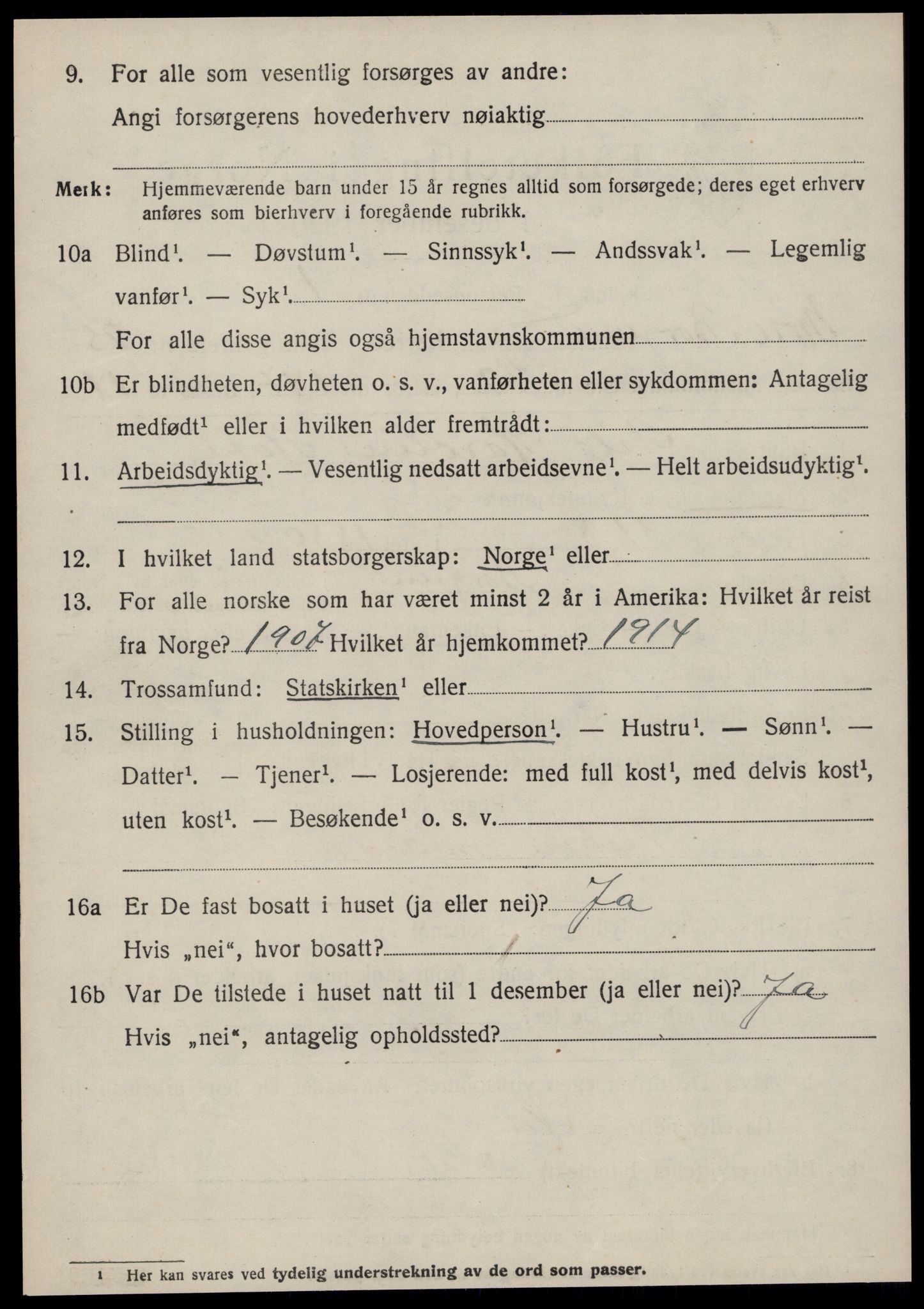 SAT, 1920 census for Borgund, 1920, p. 17327