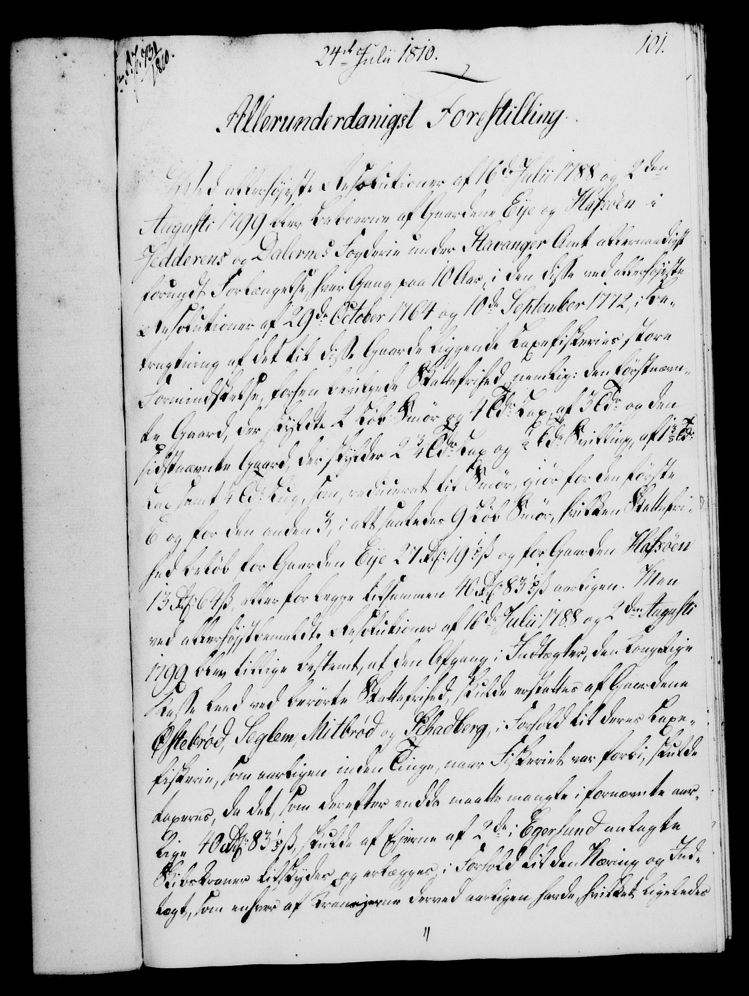 Rentekammeret, Kammerkanselliet, RA/EA-3111/G/Gf/Gfa/L0092: Norsk relasjons- og resolusjonsprotokoll (merket RK 52.92), 1810, p. 383