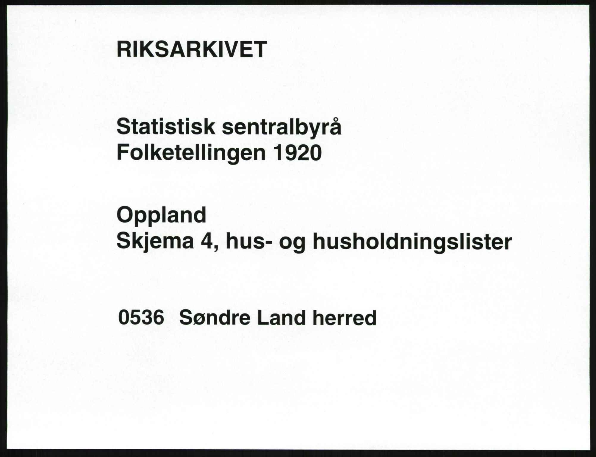 SAH, 1920 census for Søndre Land, 1920, p. 39