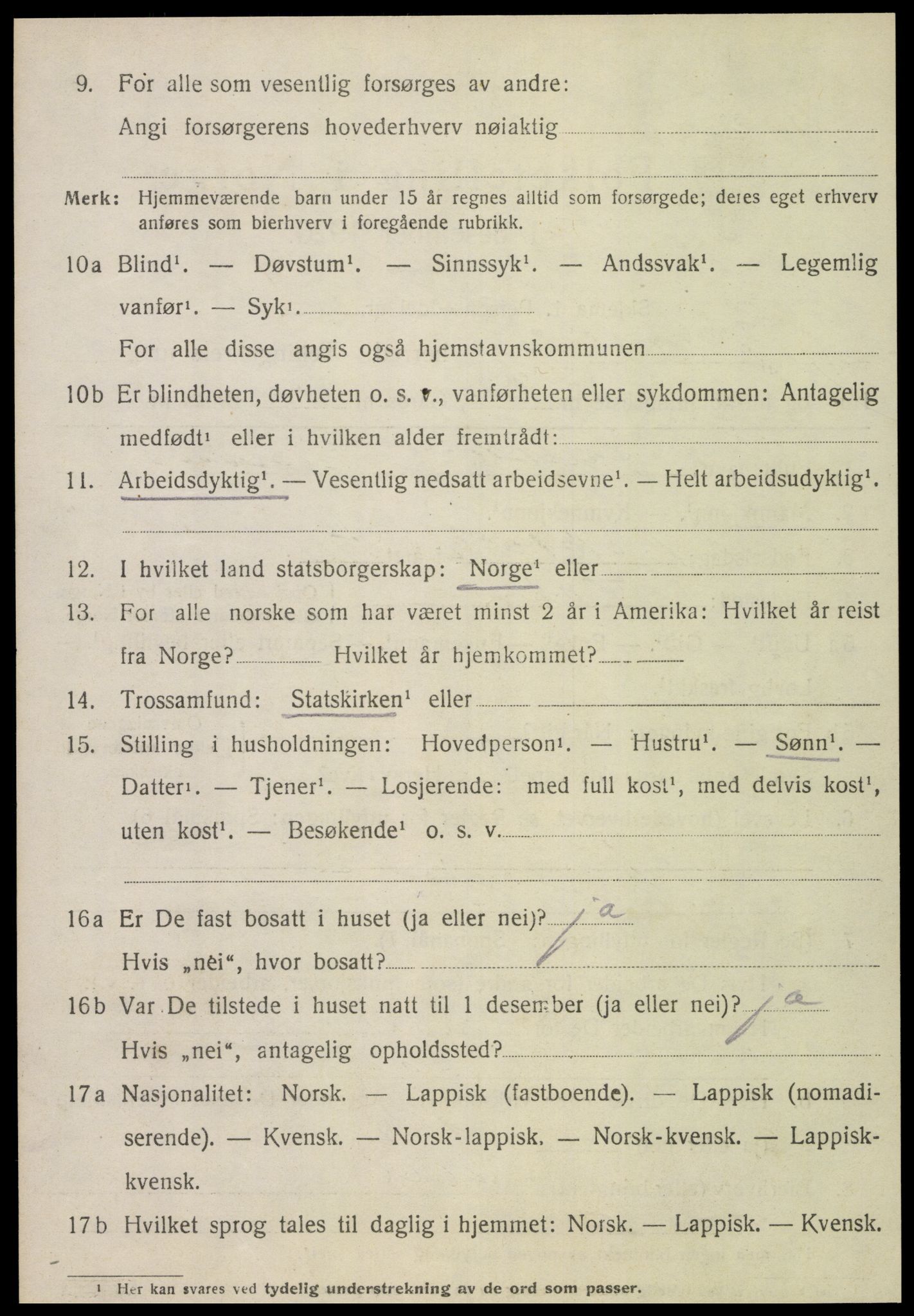 SAT, 1920 census for Stjørdal, 1920, p. 7171