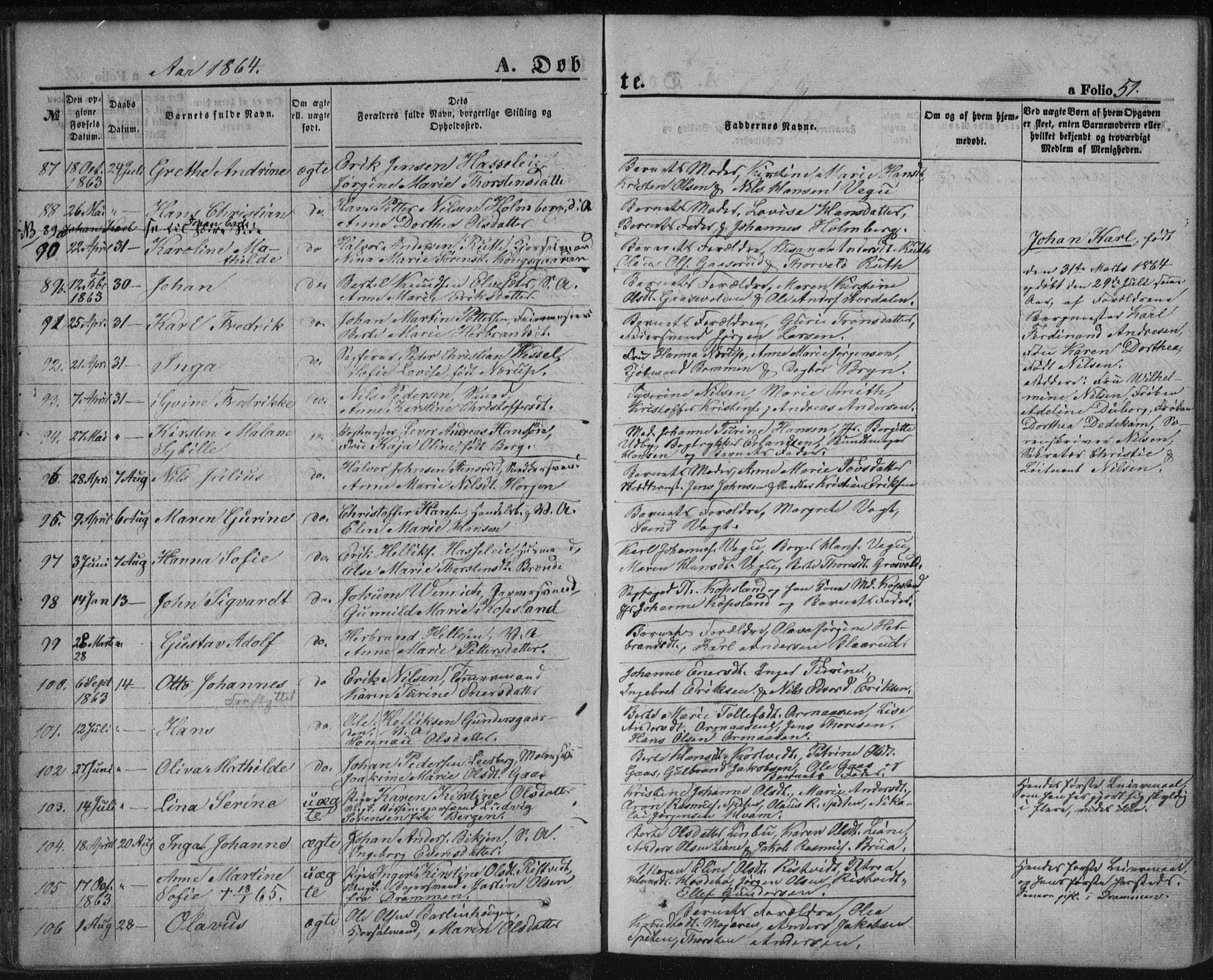 Kongsberg kirkebøker, AV/SAKO-A-22/F/Fa/L0010: Parish register (official) no. I 10, 1859-1875, p. 51