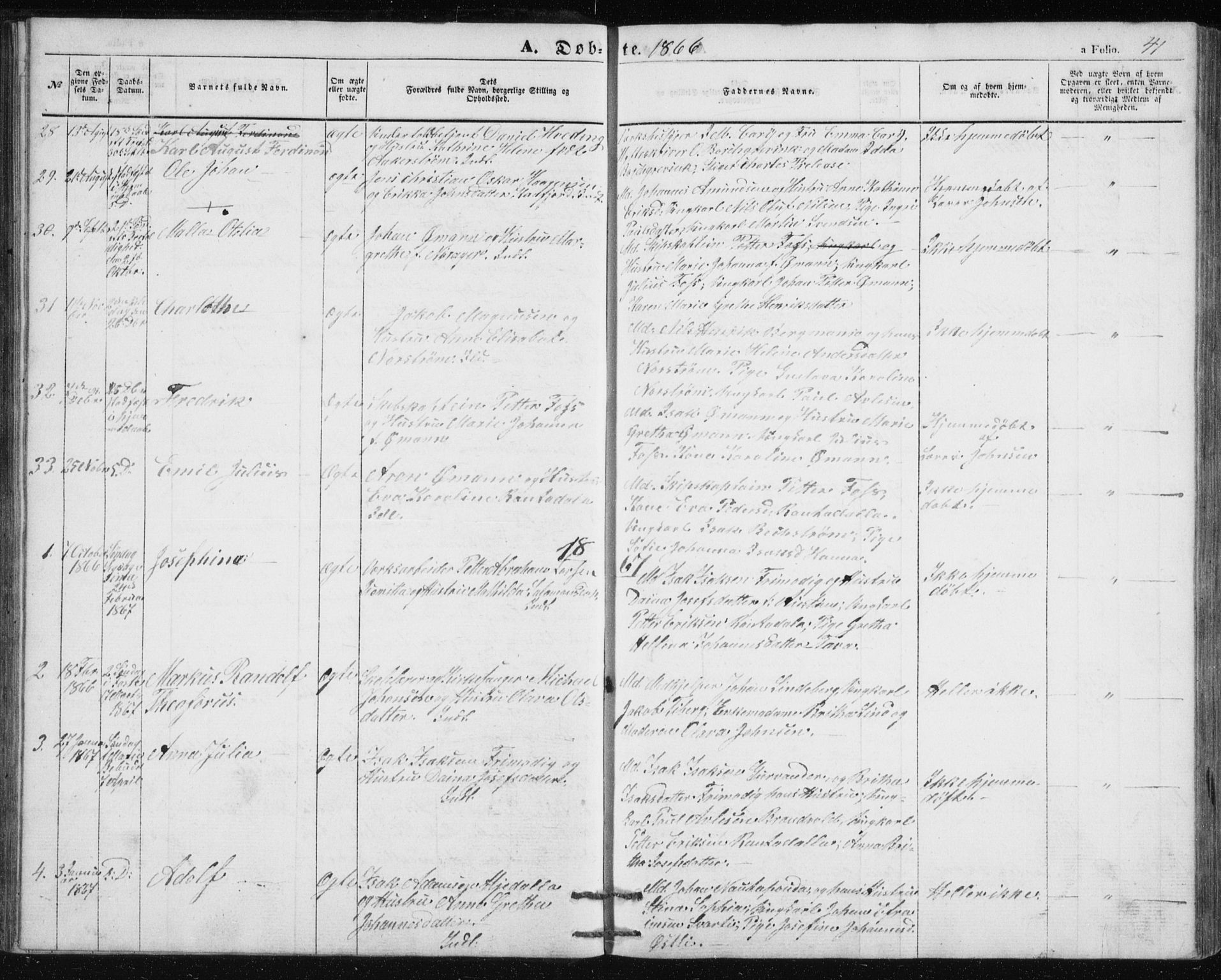 Alta sokneprestkontor, SATØ/S-1338/H/Hb/L0002.klokk: Parish register (copy) no. 2, 1856-1880, p. 41