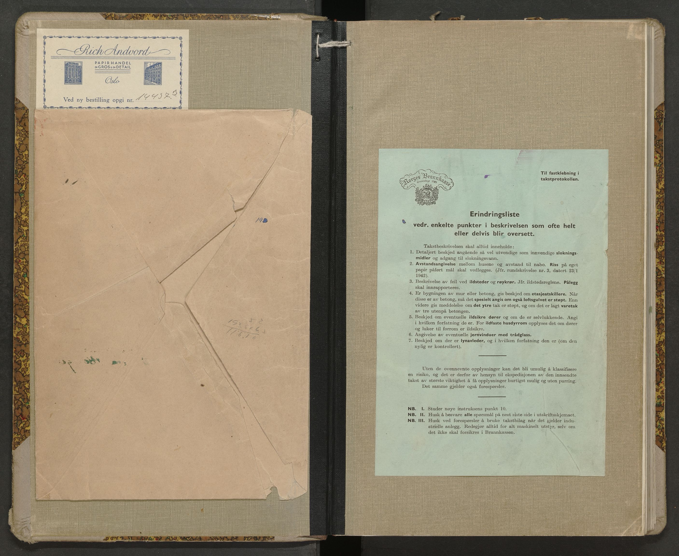 Norges brannkasse, branntakster Nittedal, AV/SAO-A-11394/F/Fa/L0008: Branntakstprotokoll, 1945-1948