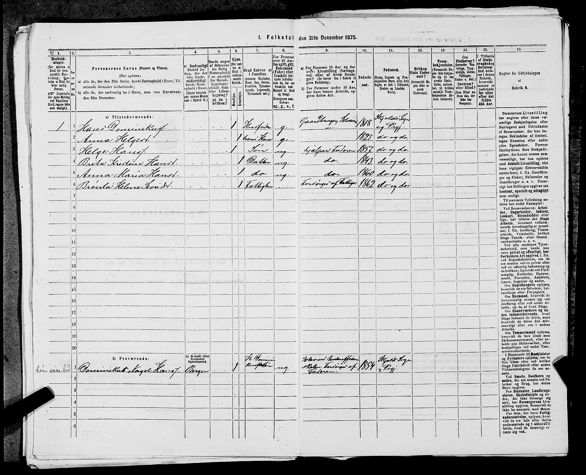 SAST, 1875 census for 1154P Skjold, 1875, p. 708