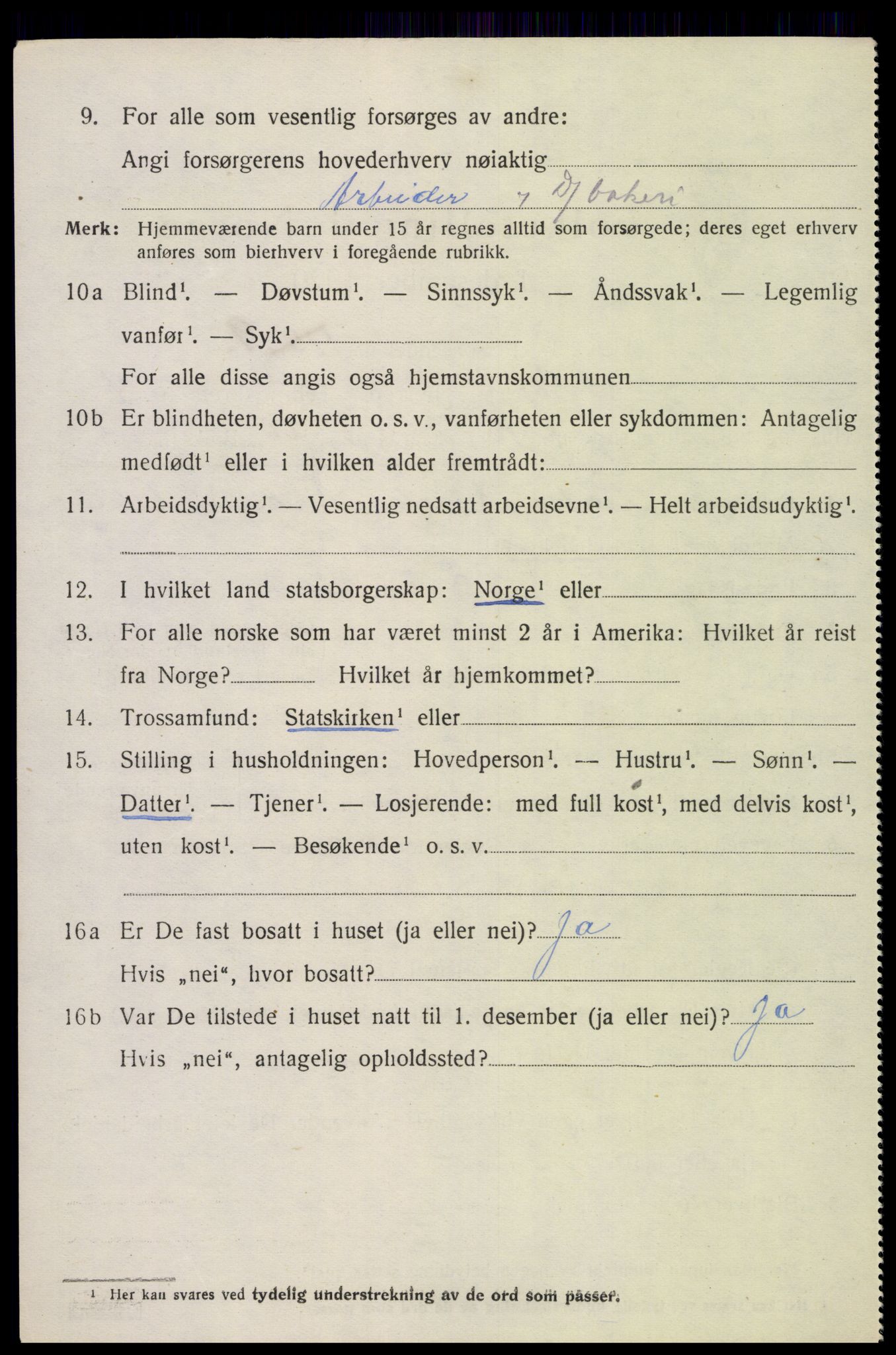 SAK, 1920 census for Søgne, 1920, p. 2178