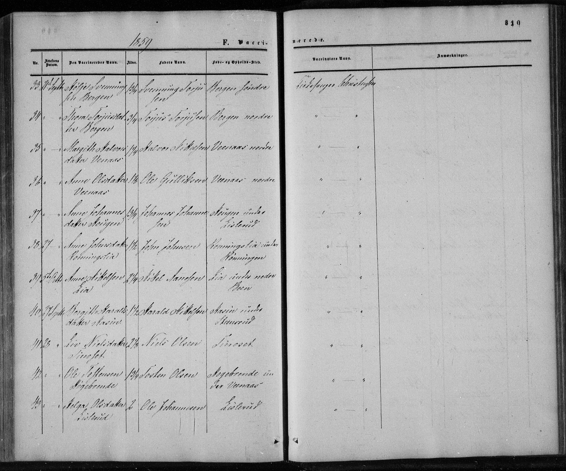 Gransherad kirkebøker, AV/SAKO-A-267/F/Fa/L0003: Parish register (official) no. I 3, 1859-1870, p. 310