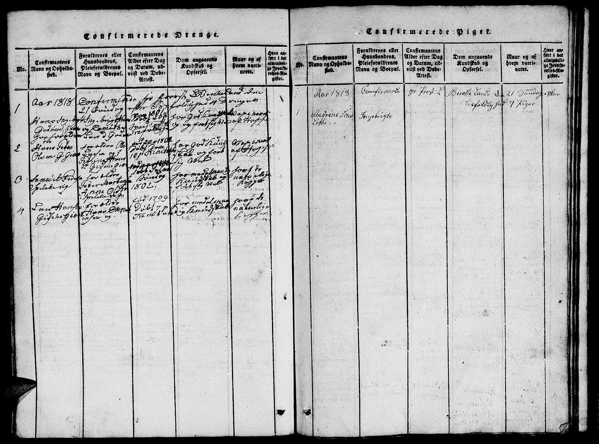 Ministerialprotokoller, klokkerbøker og fødselsregistre - Møre og Romsdal, AV/SAT-A-1454/528/L0423: Parish register (copy) no. 528C04, 1816-1827