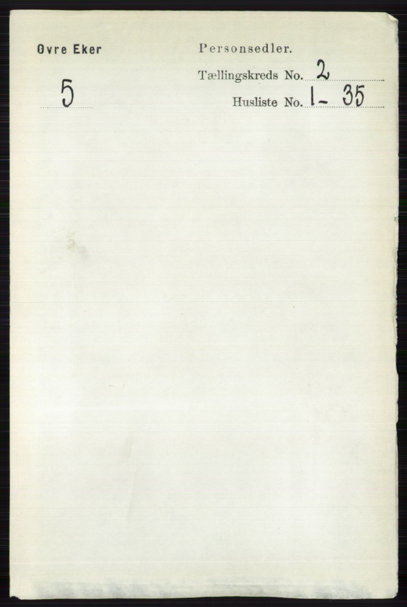 RA, 1891 census for 0624 Øvre Eiker, 1891, p. 537
