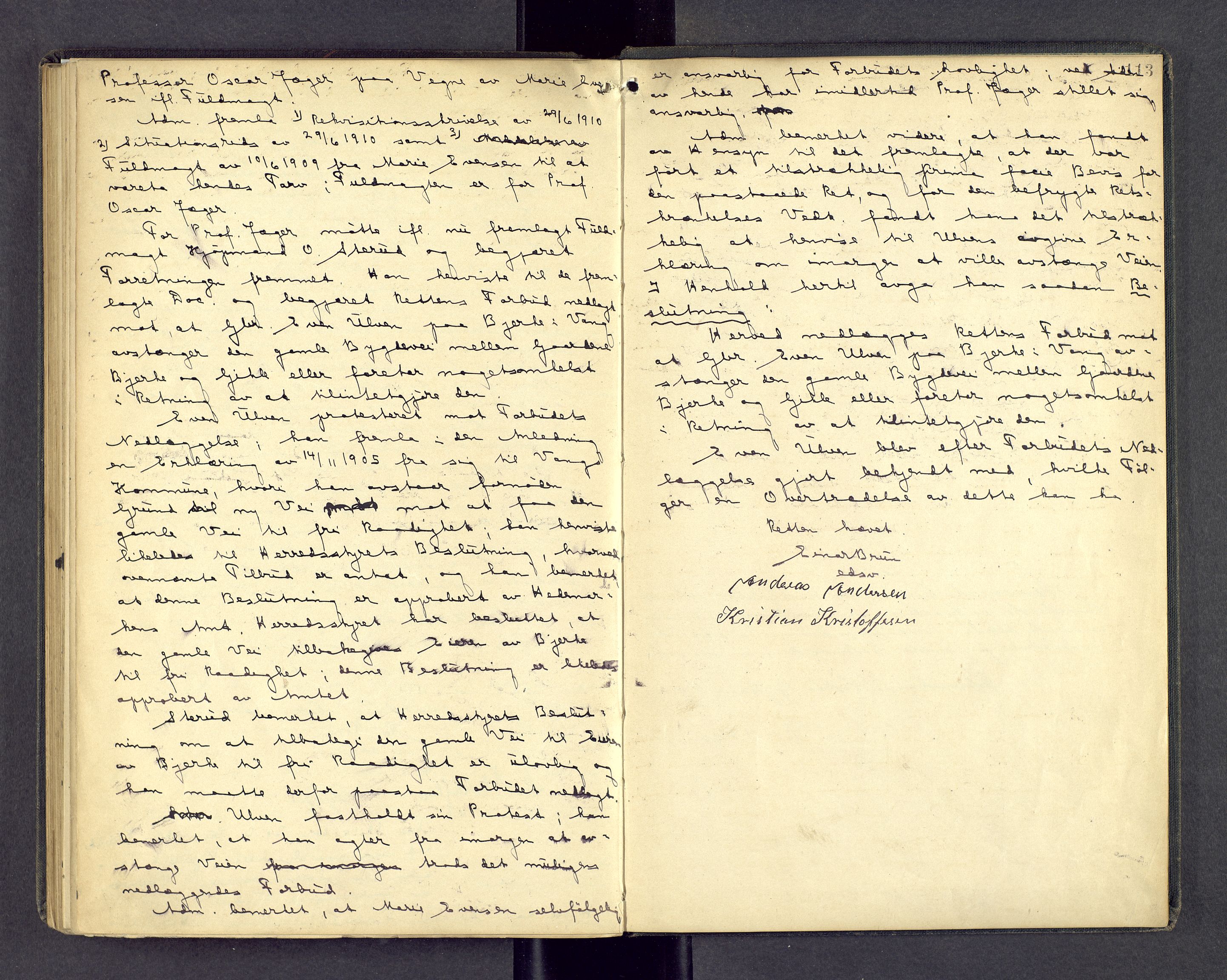 Nord-Hedmark sorenskriveri, AV/SAH-TING-012/G/Gd/L0008: Åstedsprotokoll, 1901-1910, p. 112b-113a