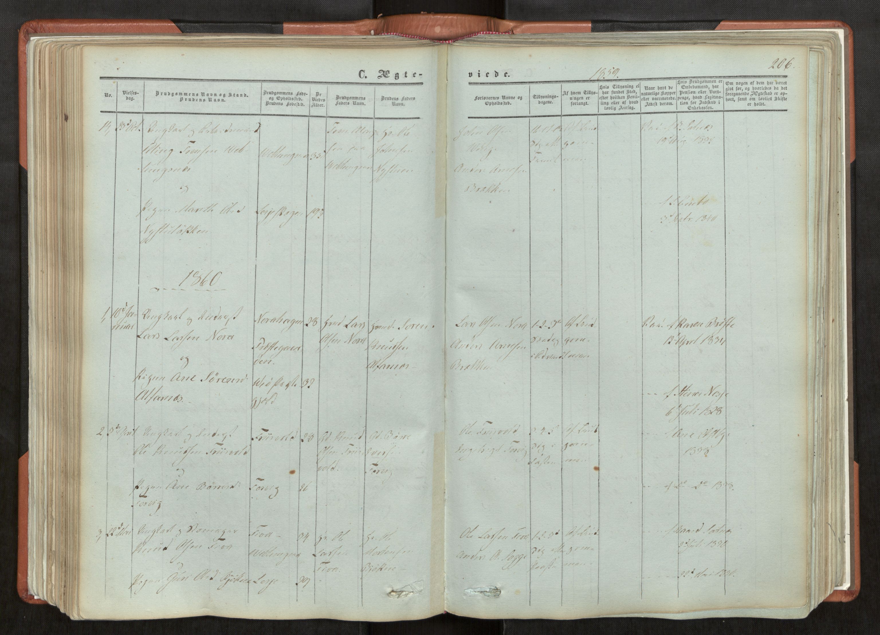 Ministerialprotokoller, klokkerbøker og fødselsregistre - Møre og Romsdal, AV/SAT-A-1454/544/L0572: Parish register (official) no. 544A05, 1854-1886, p. 206