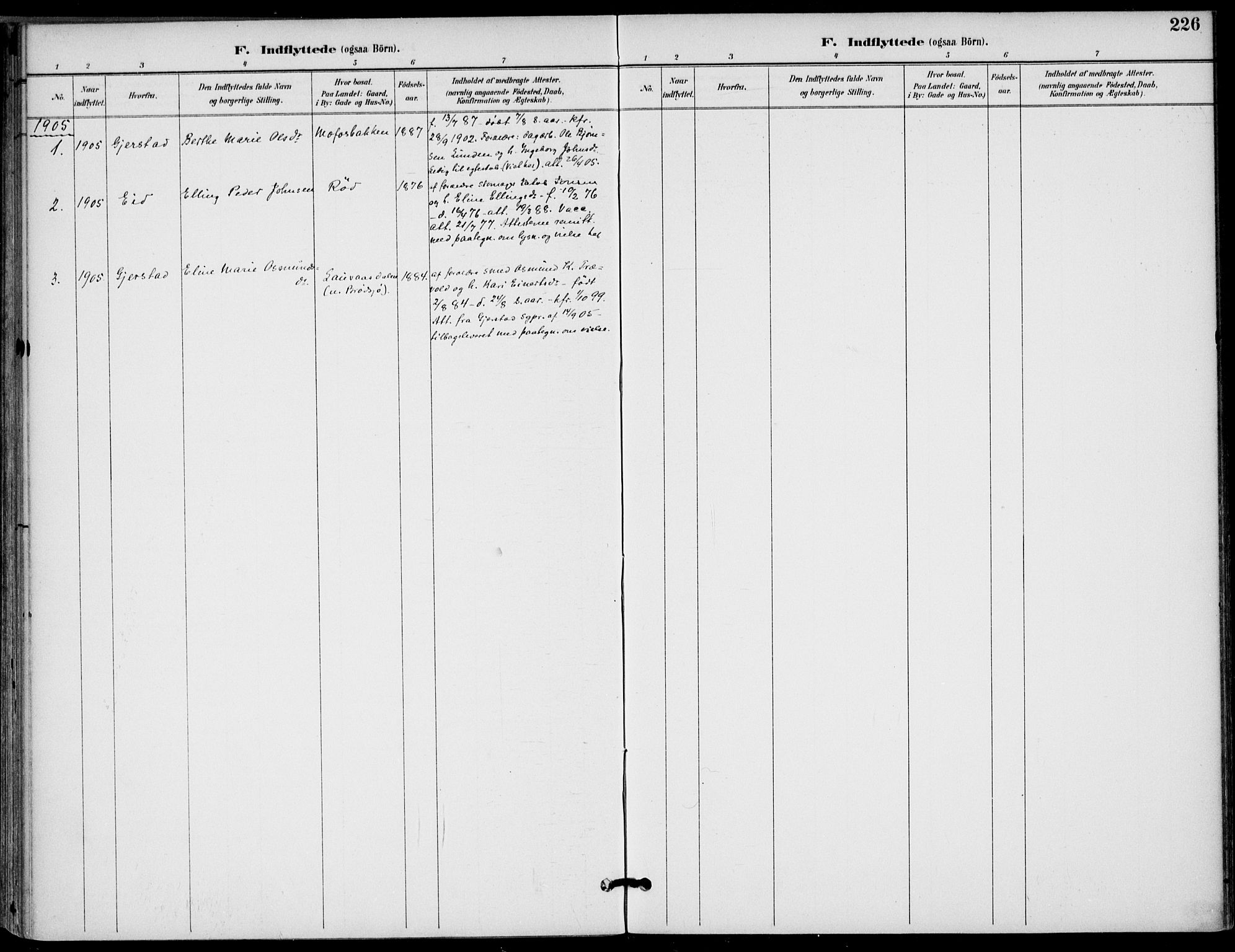 Drangedal kirkebøker, SAKO/A-258/F/Fa/L0012: Parish register (official) no. 12, 1895-1905, p. 226