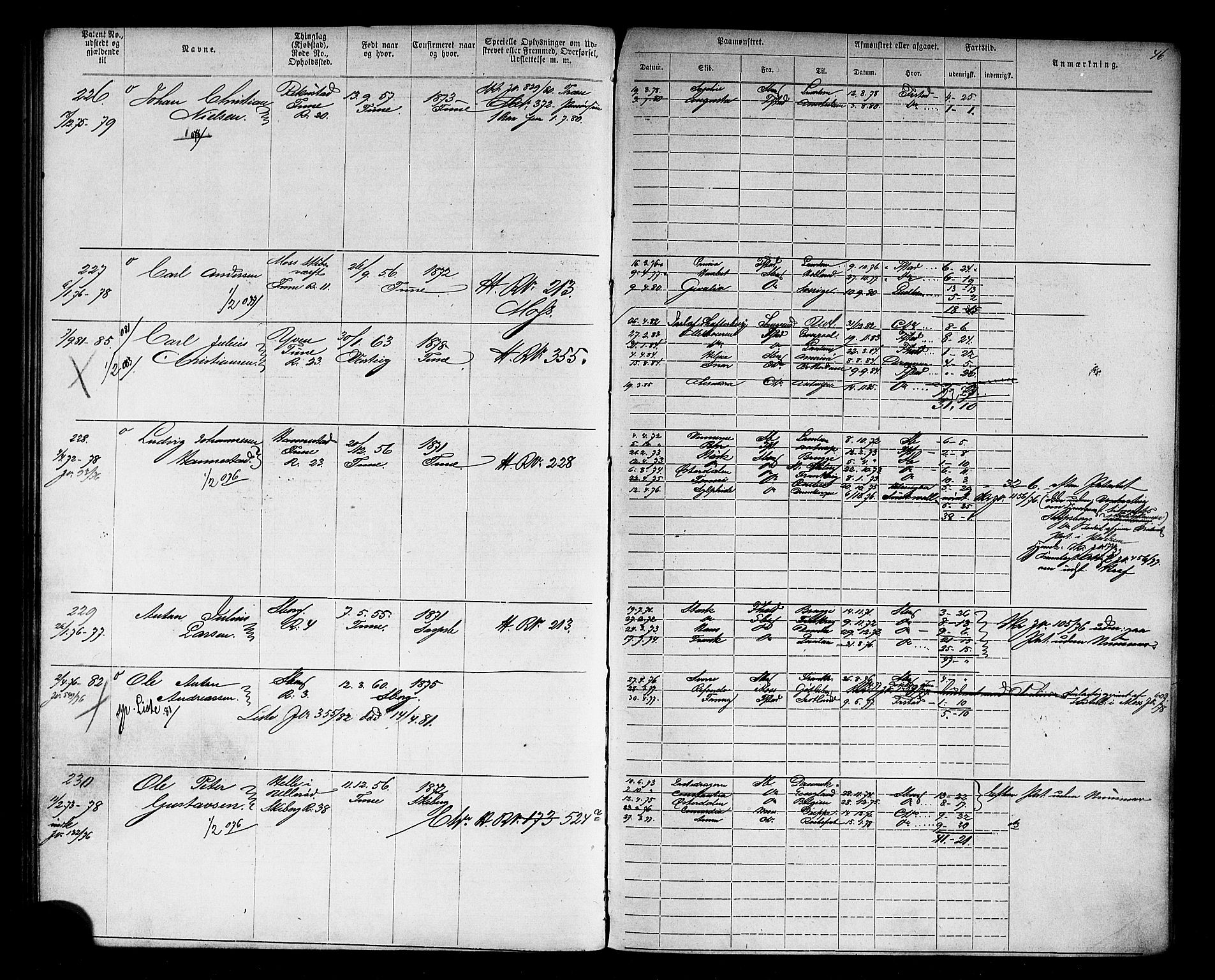 Sarpsborg mønstringskontor, AV/SAO-A-10569c/F/Fc/Fca/L0003: Annotasjonsrulle, 1868-1881, p. 51