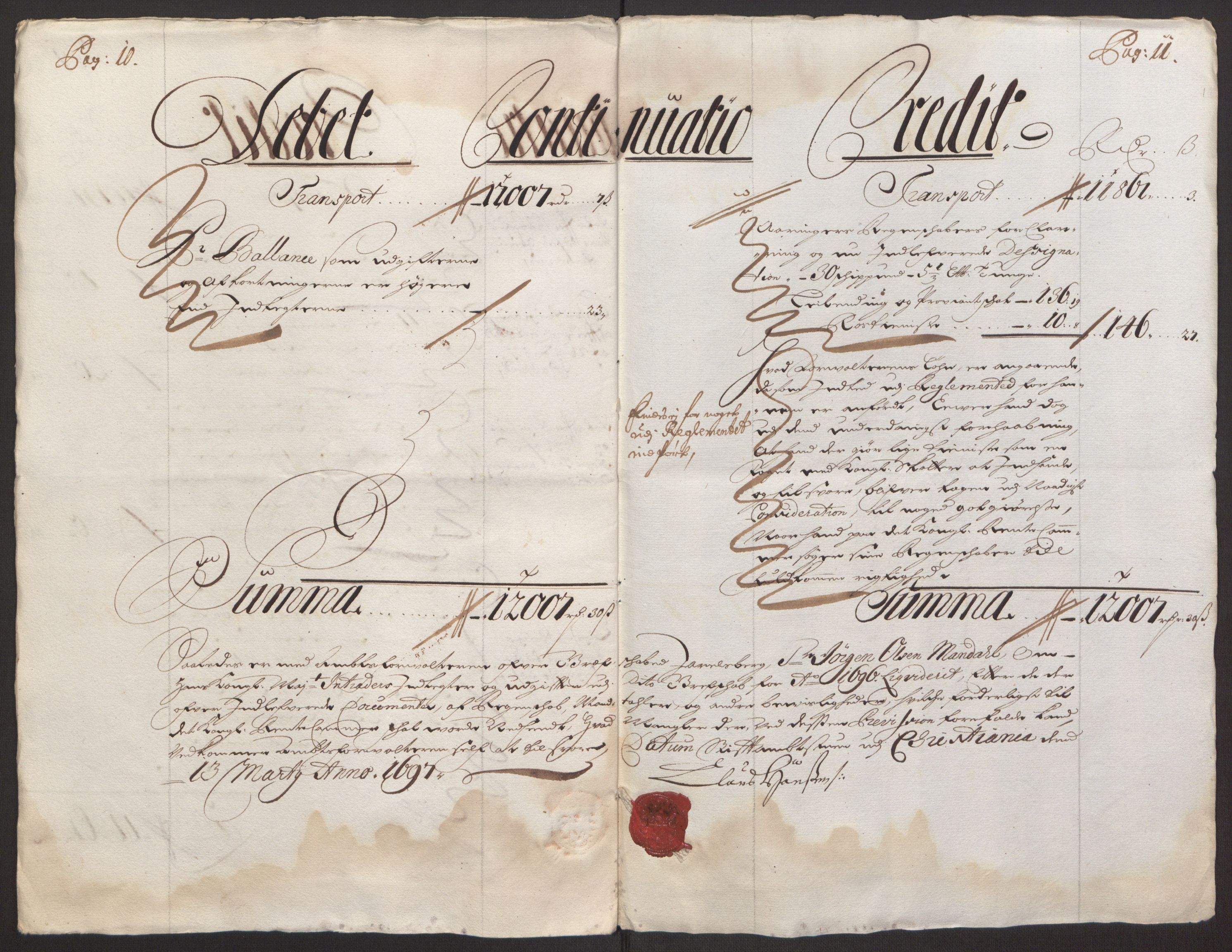 Rentekammeret inntil 1814, Reviderte regnskaper, Fogderegnskap, RA/EA-4092/R32/L1867: Fogderegnskap Jarlsberg grevskap, 1694-1696, p. 269