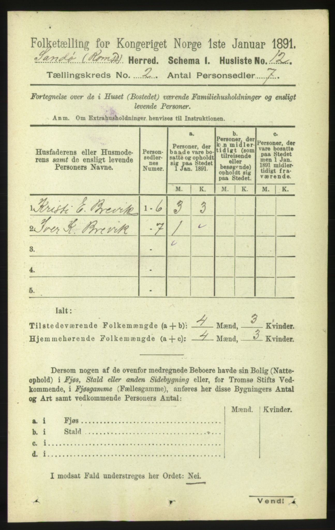 RA, 1891 census for 1546 Sandøy, 1891, p. 479