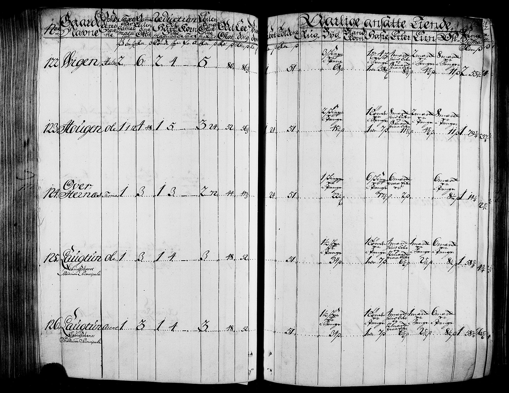 Rentekammeret inntil 1814, Realistisk ordnet avdeling, AV/RA-EA-4070/N/Nb/Nbf/L0165: Stjørdal og Verdal matrikkelprotokoll, 1723, p. 126