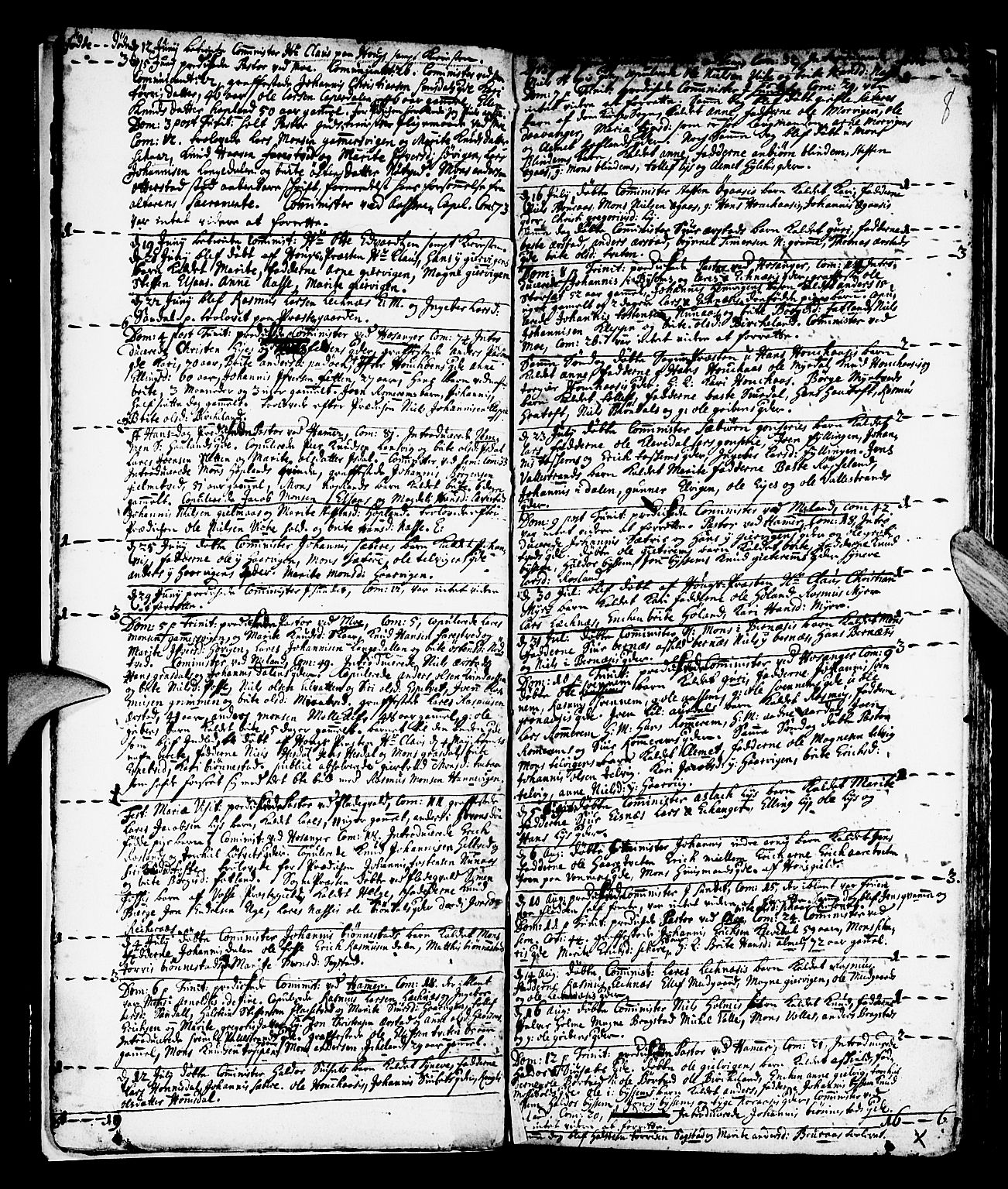 Hamre sokneprestembete, AV/SAB-A-75501/H/Ha/Haa/Haaa/L0003: Parish register (official) no. A 3, 1708-1726, p. 8