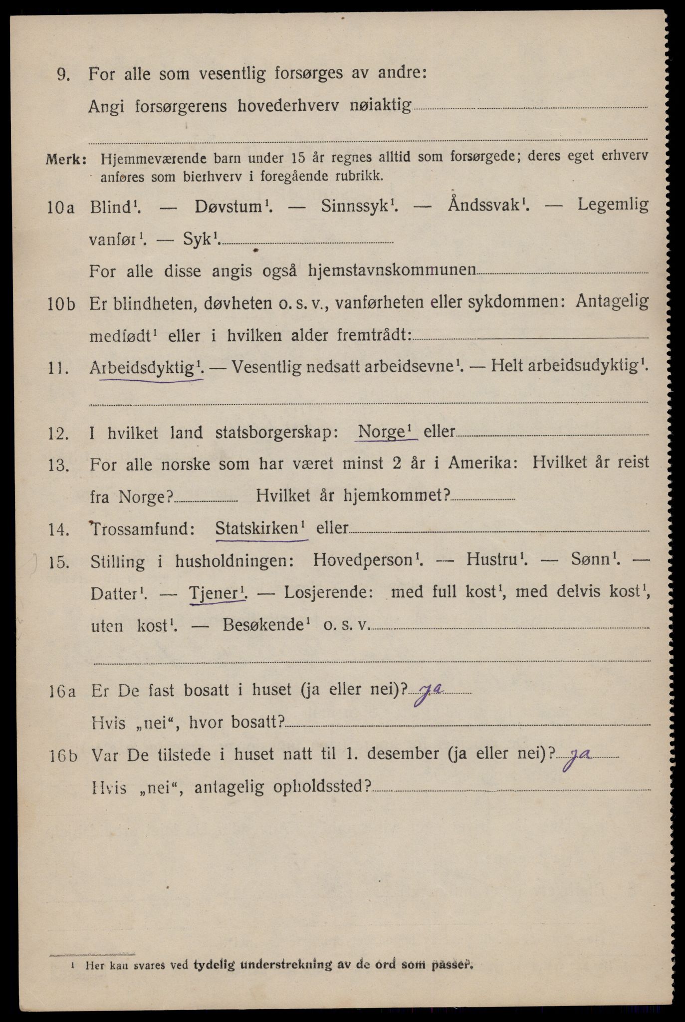 SAST, 1920 census for Avaldsnes, 1920, p. 5872