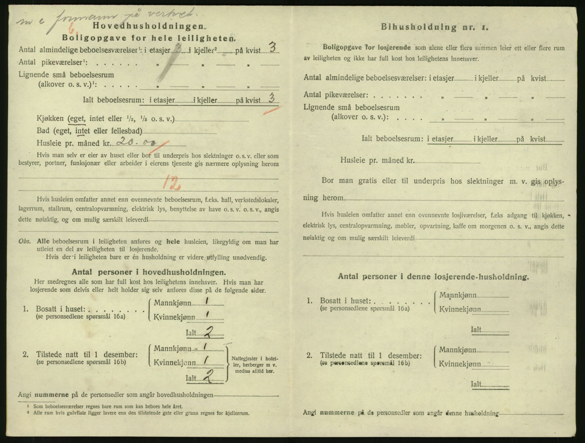 SAK, 1920 census for Tvedestrand, 1920, p. 900