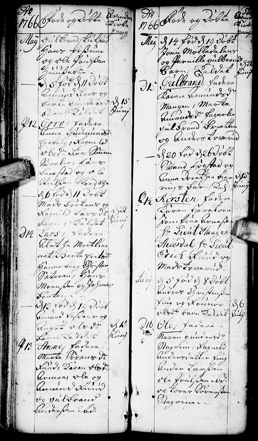 Aurskog prestekontor Kirkebøker, SAO/A-10304a/F/Fa/L0002: Parish register (official) no. I 2, 1735-1766, p. 52