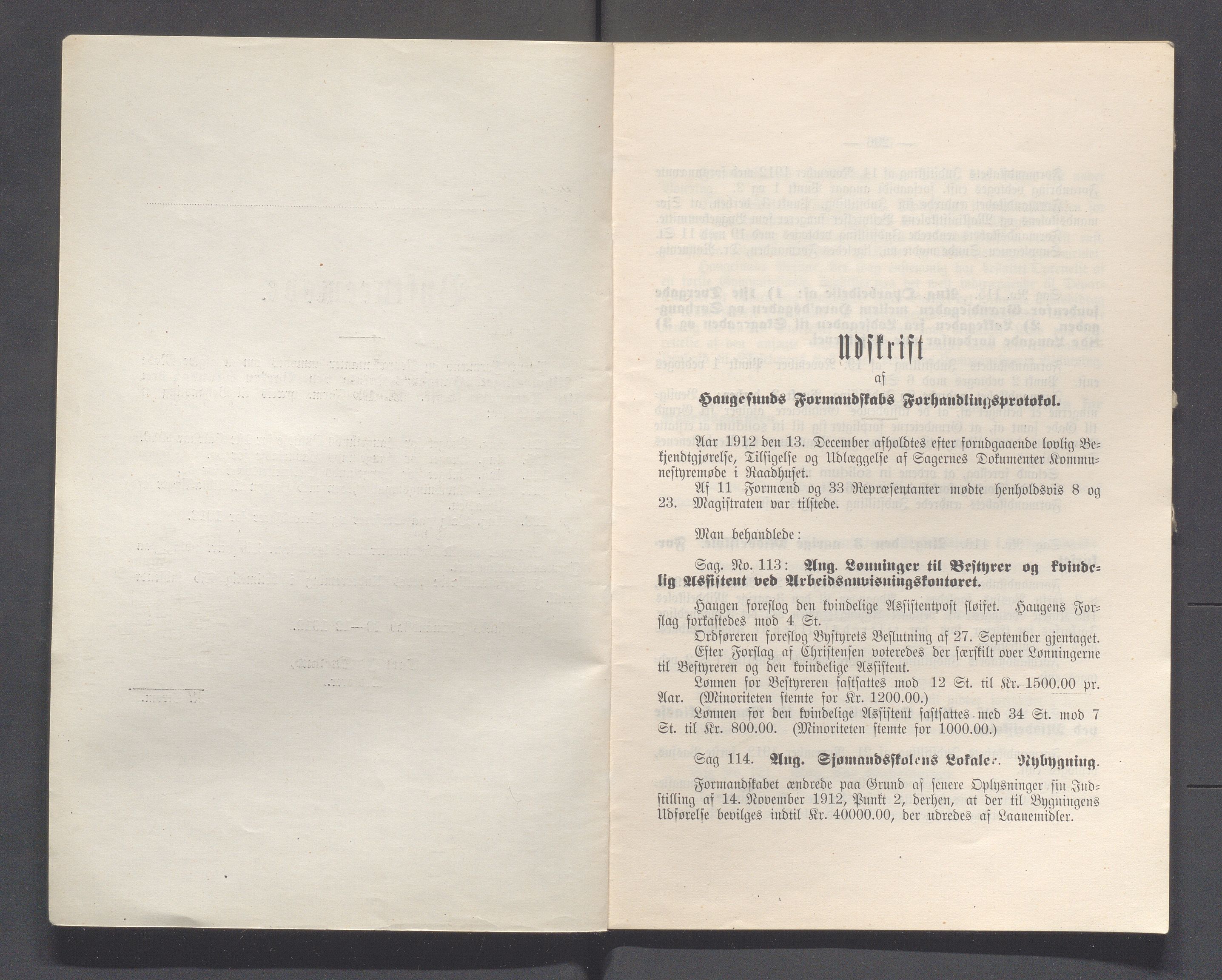 Haugesund kommune - Formannskapet og Bystyret, IKAR/A-740/A/Abb/L0002: Bystyreforhandlinger, 1908-1917, p. 427