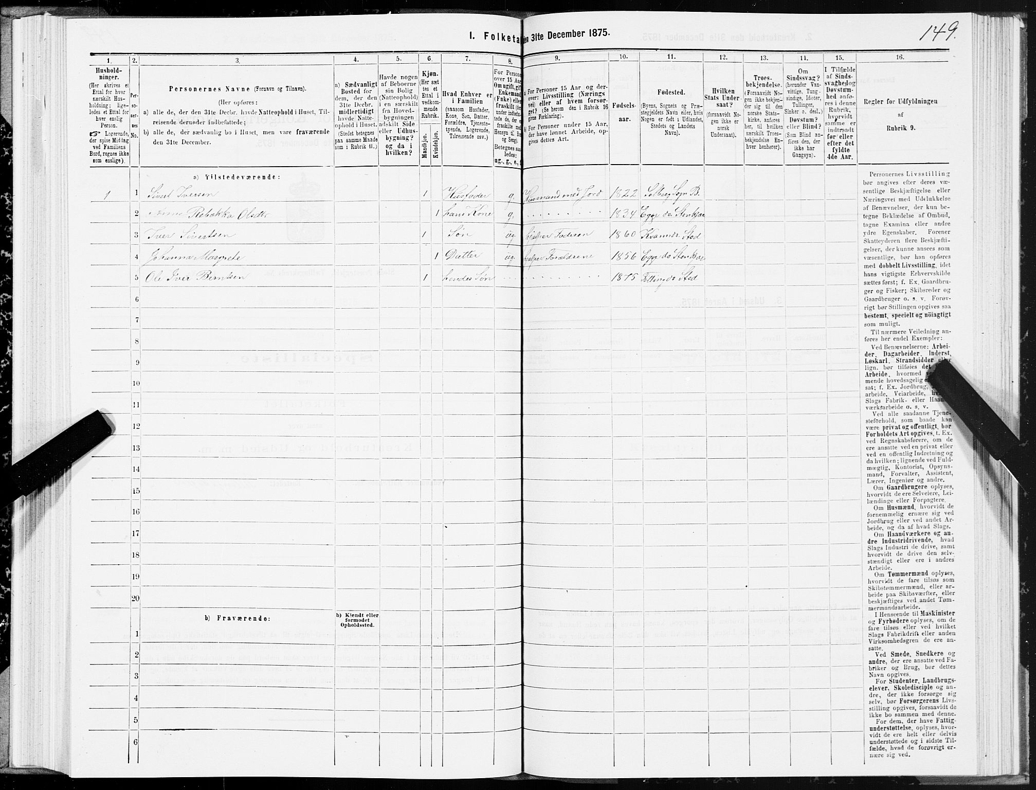 SAT, 1875 census for 1734P Stod, 1875, p. 4149