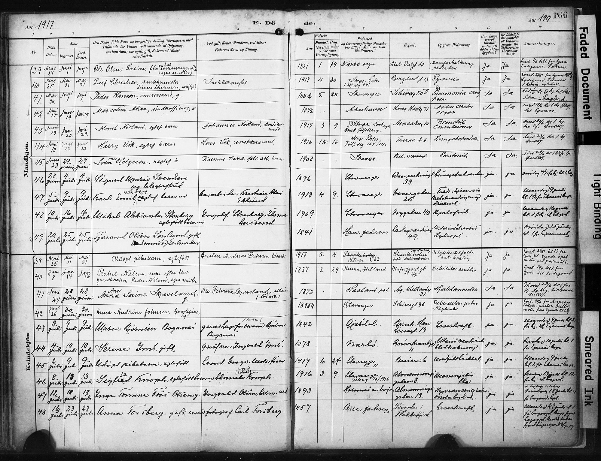 St. Petri sokneprestkontor, AV/SAST-A-101813/001/30/30BA/L0022: Parish register (official) no. A 22, 1895-1919, p. 166