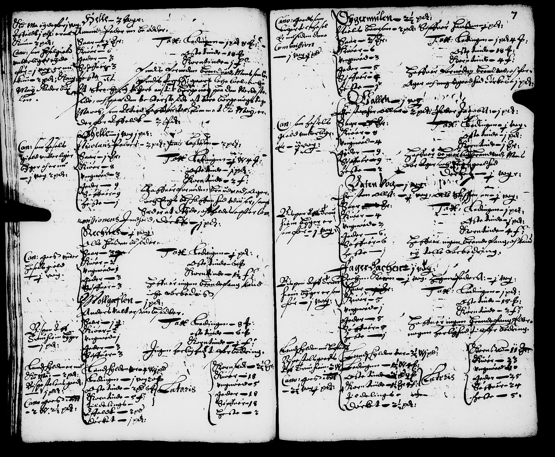 Rentekammeret inntil 1814, Realistisk ordnet avdeling, RA/EA-4070/N/Nb/Nba/L0057: Lofoten fogderi, 1667, p. 6b-7a