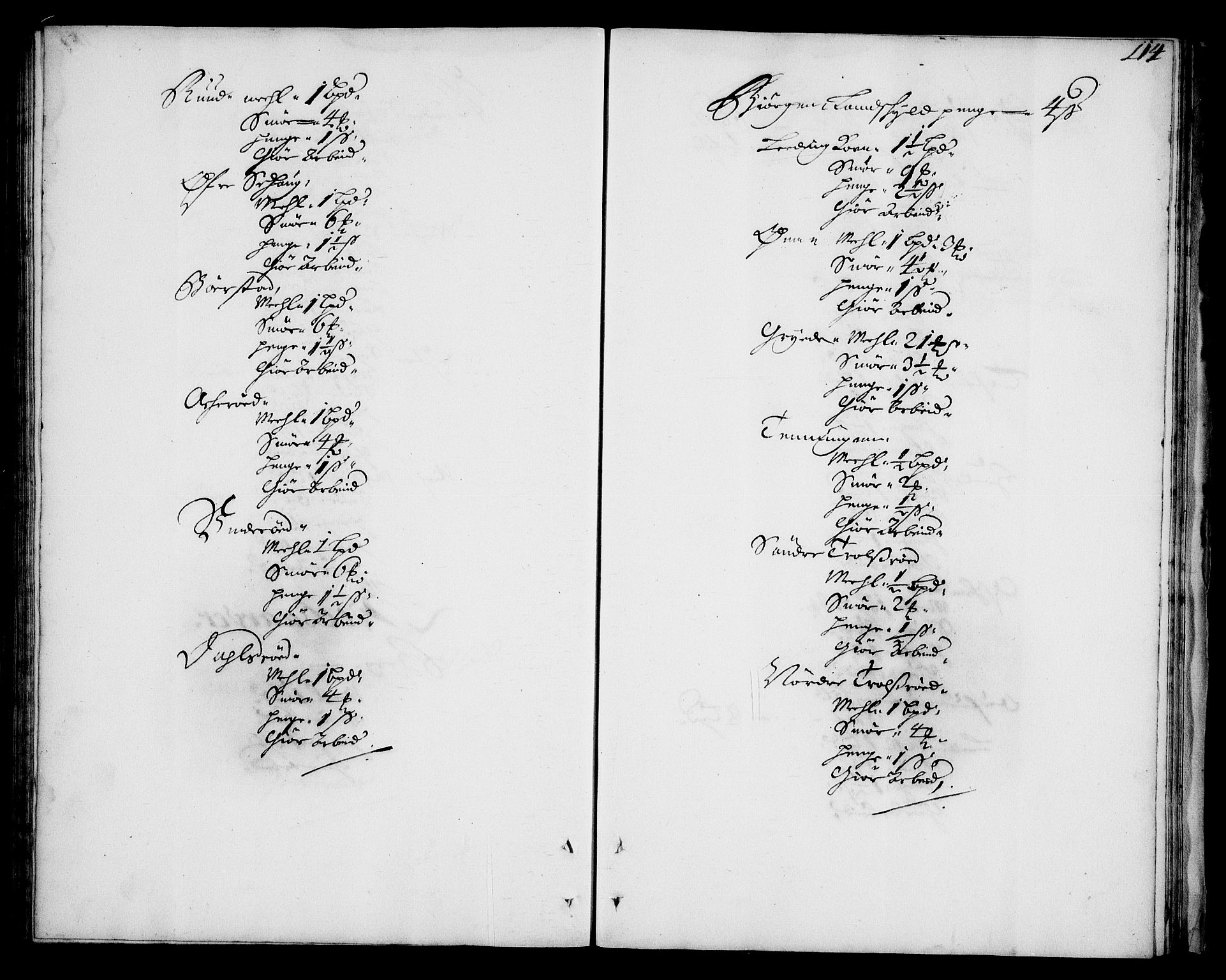 Rentekammeret inntil 1814, Realistisk ordnet avdeling, AV/RA-EA-4070/N/Na/L0003/0006: [XI h]: Tønsbergs amt og Larvik grevskaps jordebøker: / Tønsberg grevskaps jordebok, 1683, p. 113b-114a